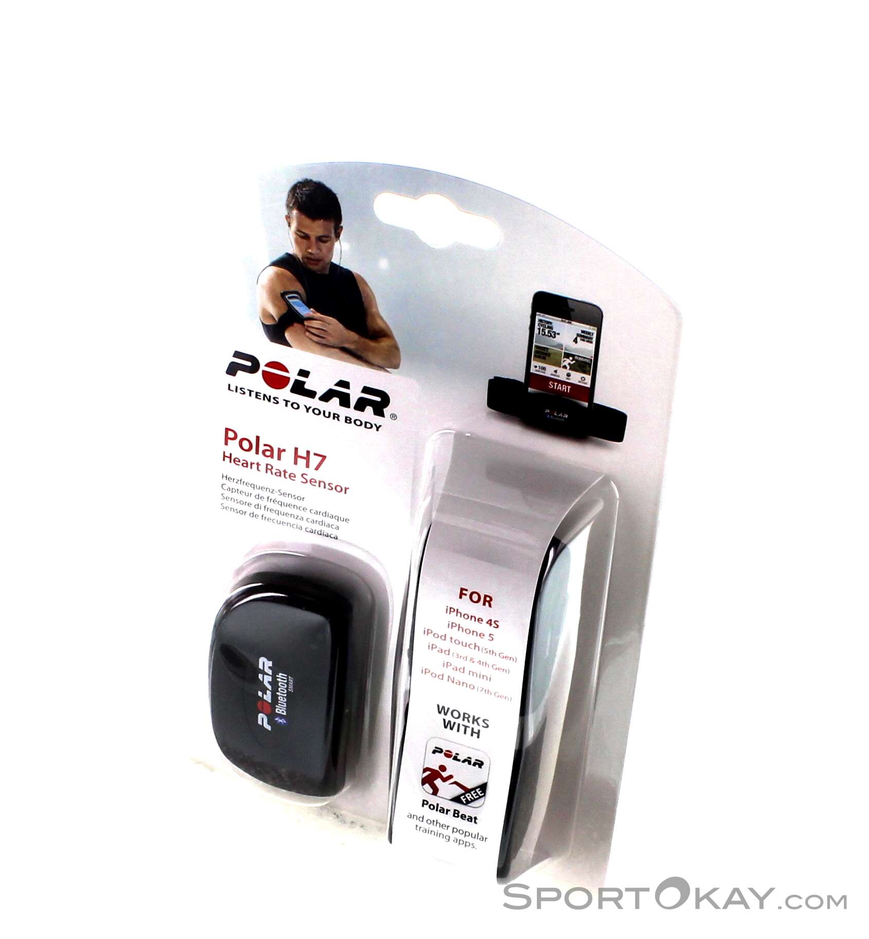 Fitness Polar Beat H7 Polar Herzfrequenz-Sensoren Set H7