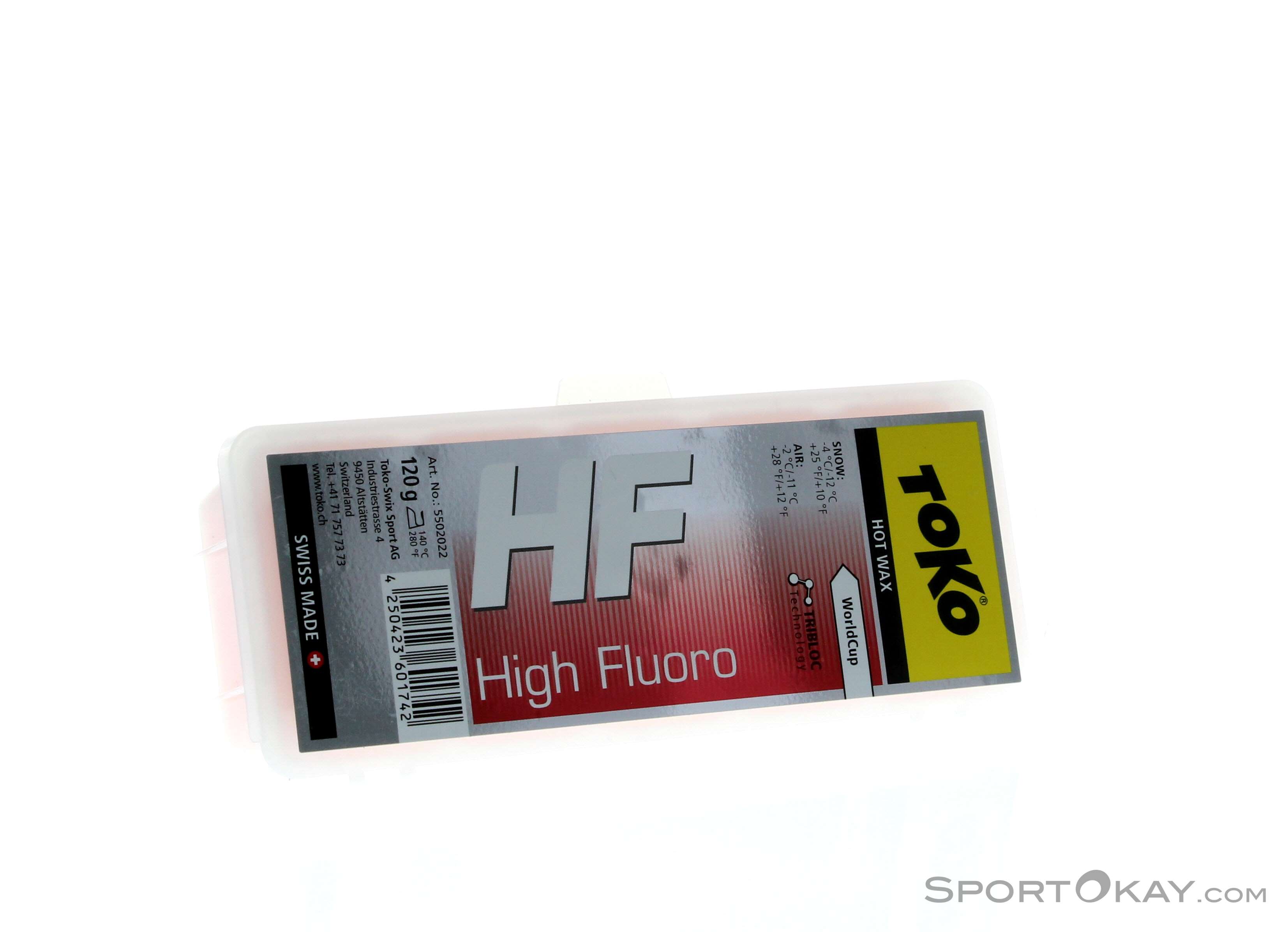 TOKO HF High Fluoro ワックス Toko HF Hot Wax red 120g Hot Wax