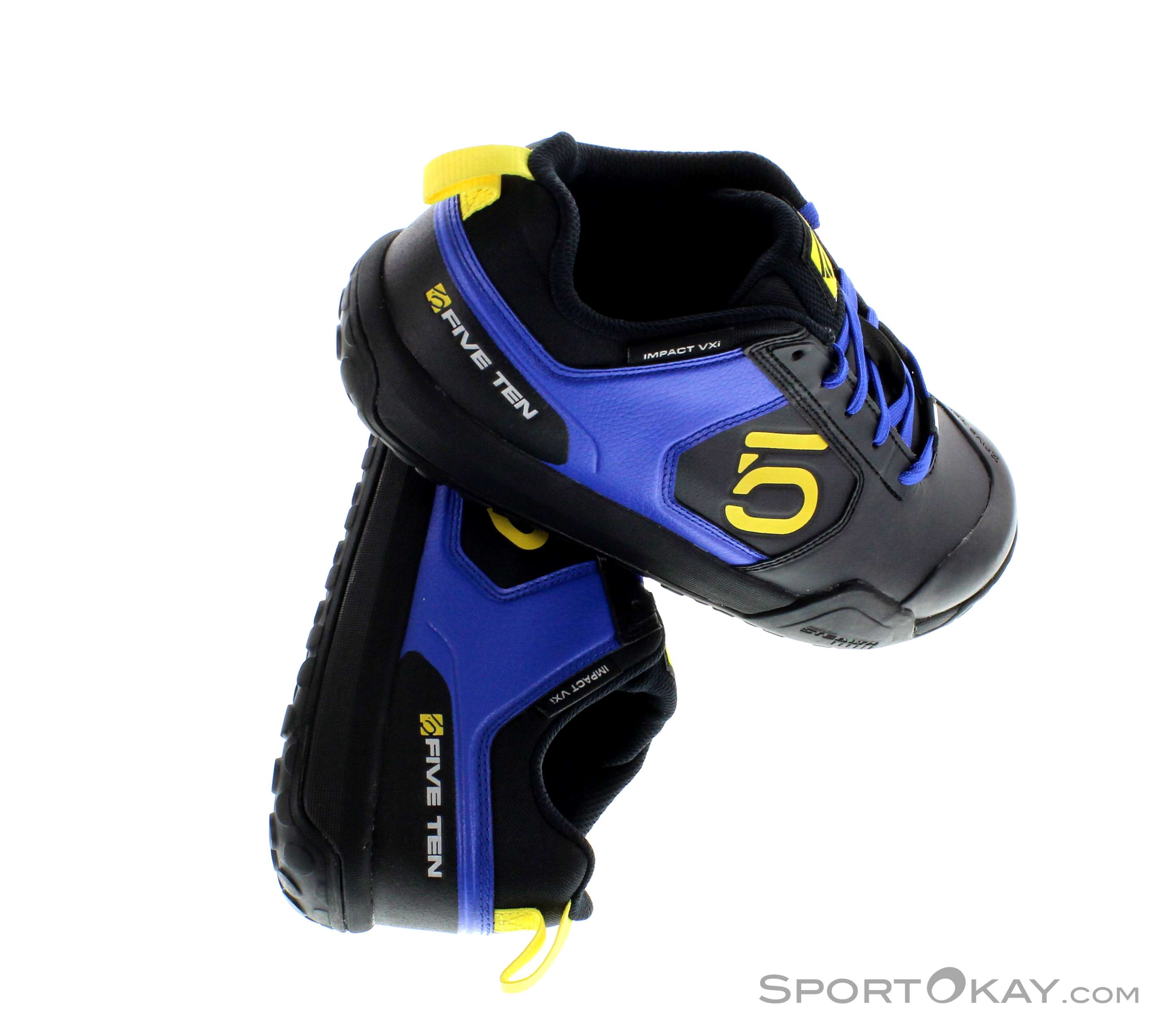 Five Ten Impact VXi Mens Size 8 Black Blue Mountain Bike Shoes Stealth Rubber Five Ten Impact VXi Clip-In MTB Shoes Black main image 2