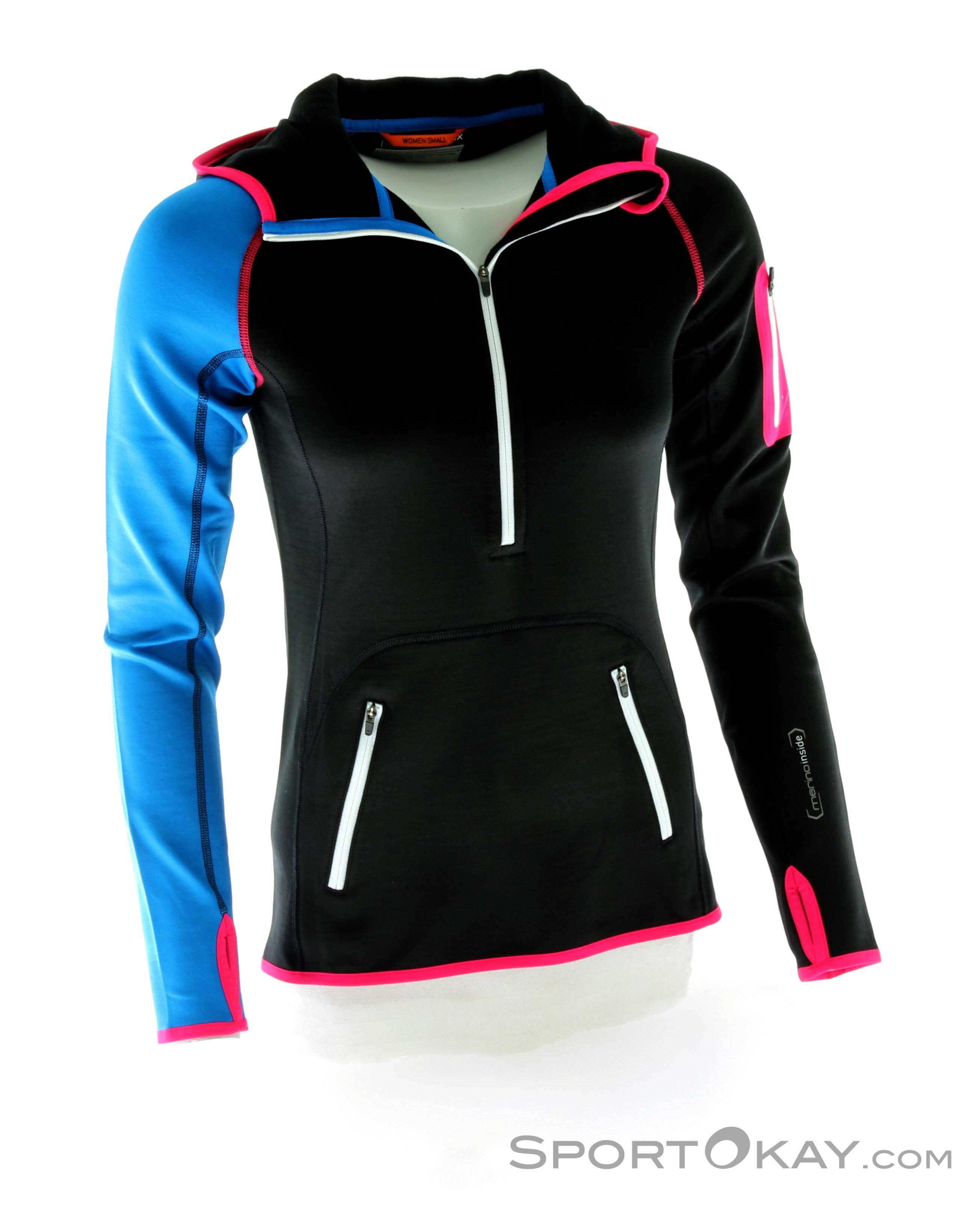 Ortovox Fleece Zip Neck Hoody Damen Outdoorsweater Sweaters