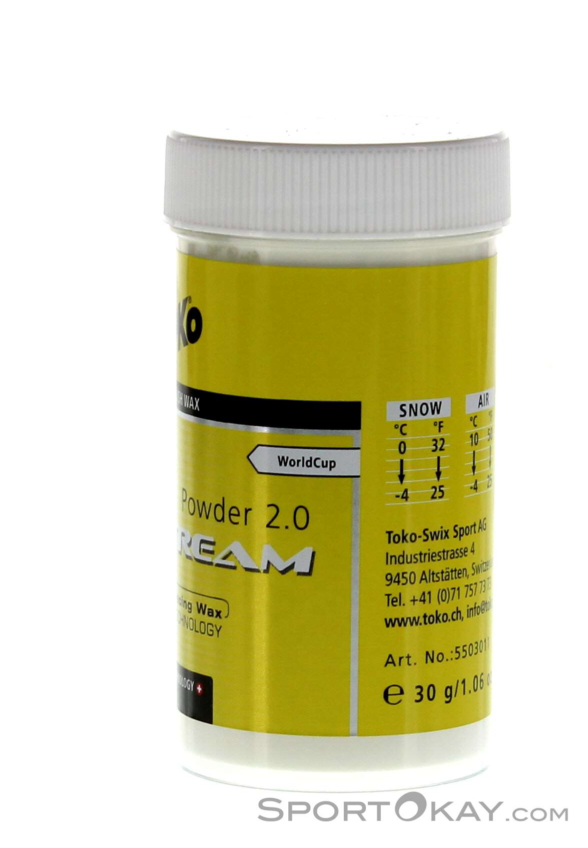 【TOKO】jetstream powder 2.0 イエロー Toko JetStream Powder 2.0 yellow 30g Top Repair Powder - Wax