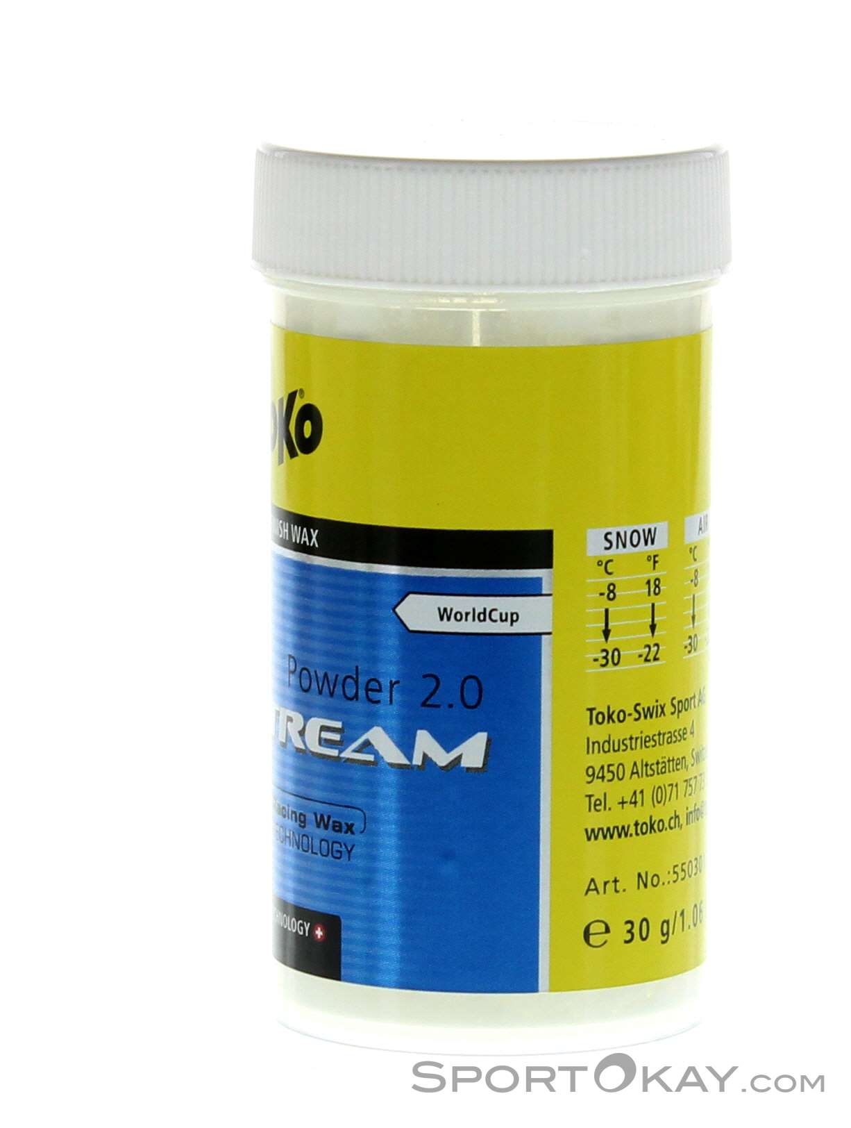 【TOKO】jetstream powder 2.0 ブルー Toko JetStream Powder 2.0 blue 30g Top Finish Pulver - Wax - Ski