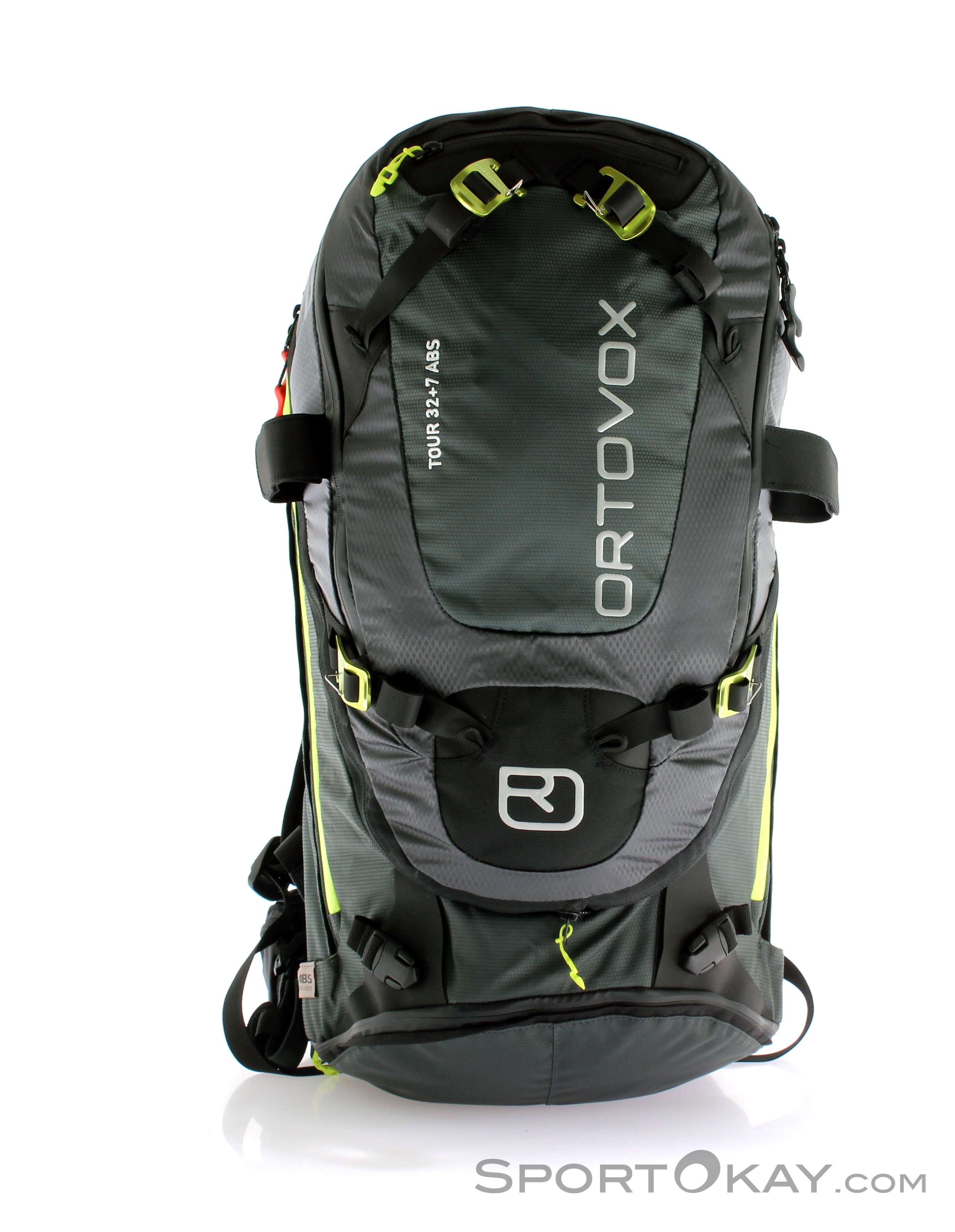 雪崩エアバッグ　Ortovox　TOUR 32+7ABS　ブラックグレー Ortovox Tour 32+7L ABS Airbagrucksack ohne Kartusche