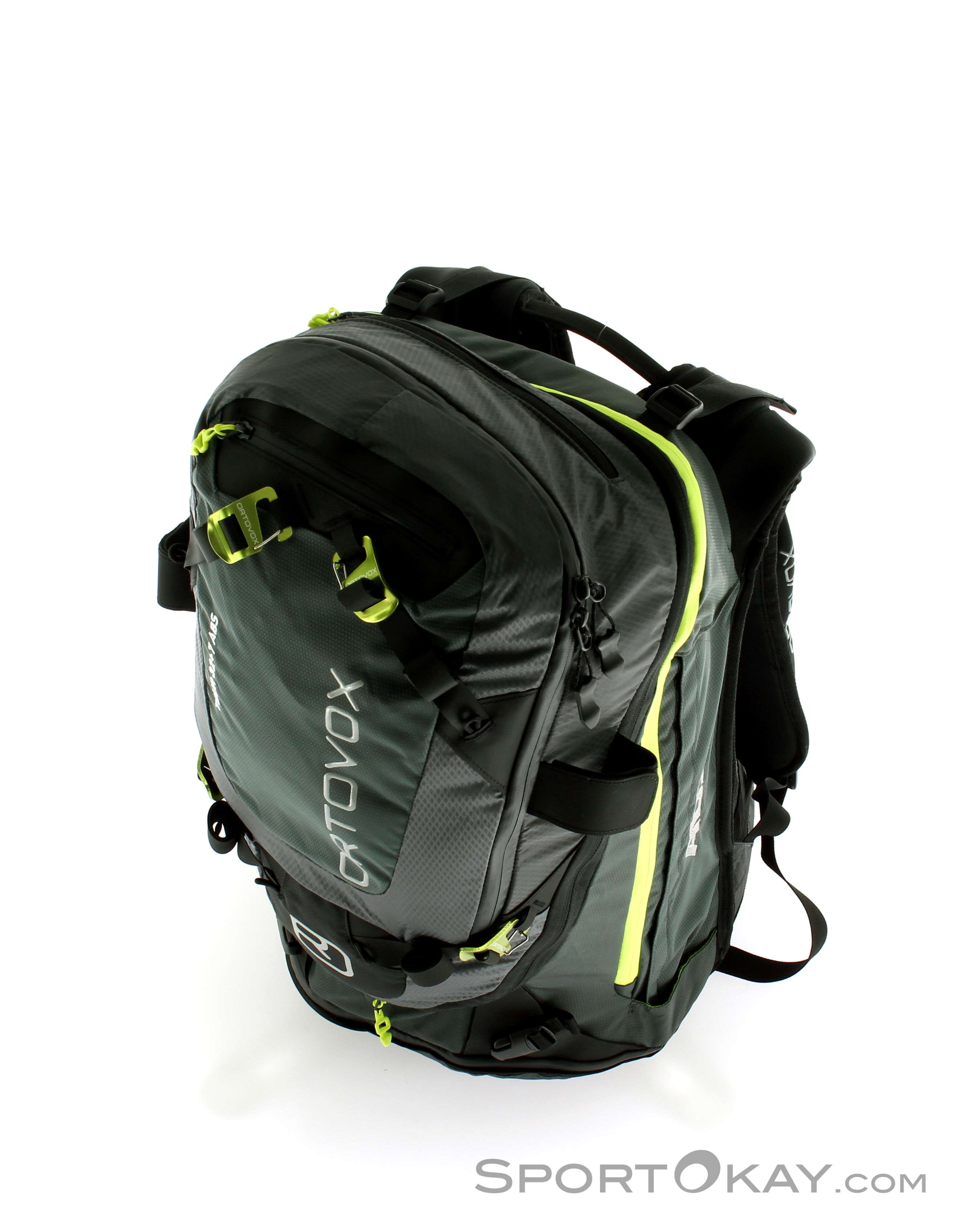 雪崩エアバッグ　Ortovox　TOUR 32+7ABS　ブラックグレー Ortovox Tour 32+7L ABS Airbagrucksack ohne Kartusche