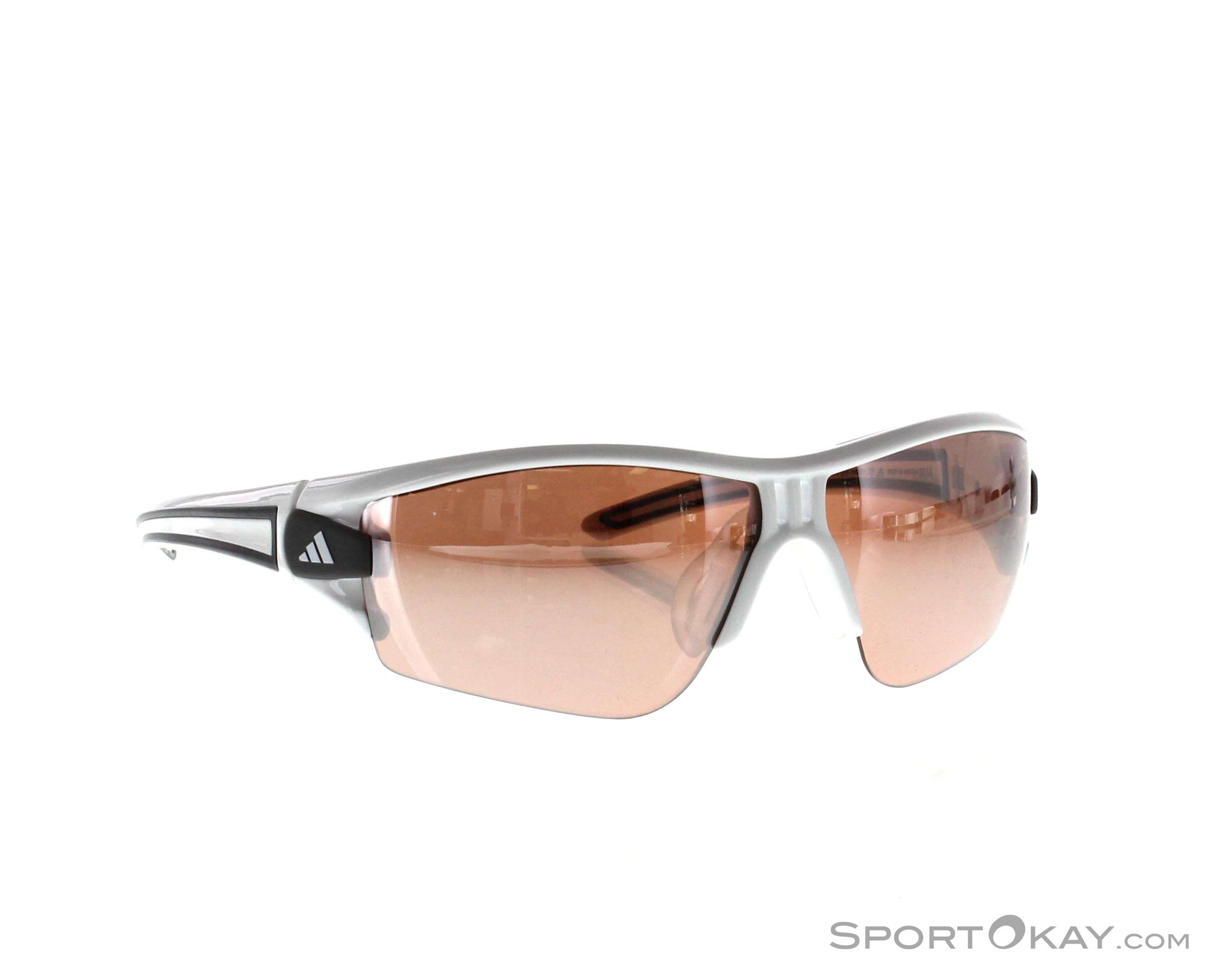 Adidas Evil Eye Halfrim XS Occhiali da Bici Bianchi/Grigi