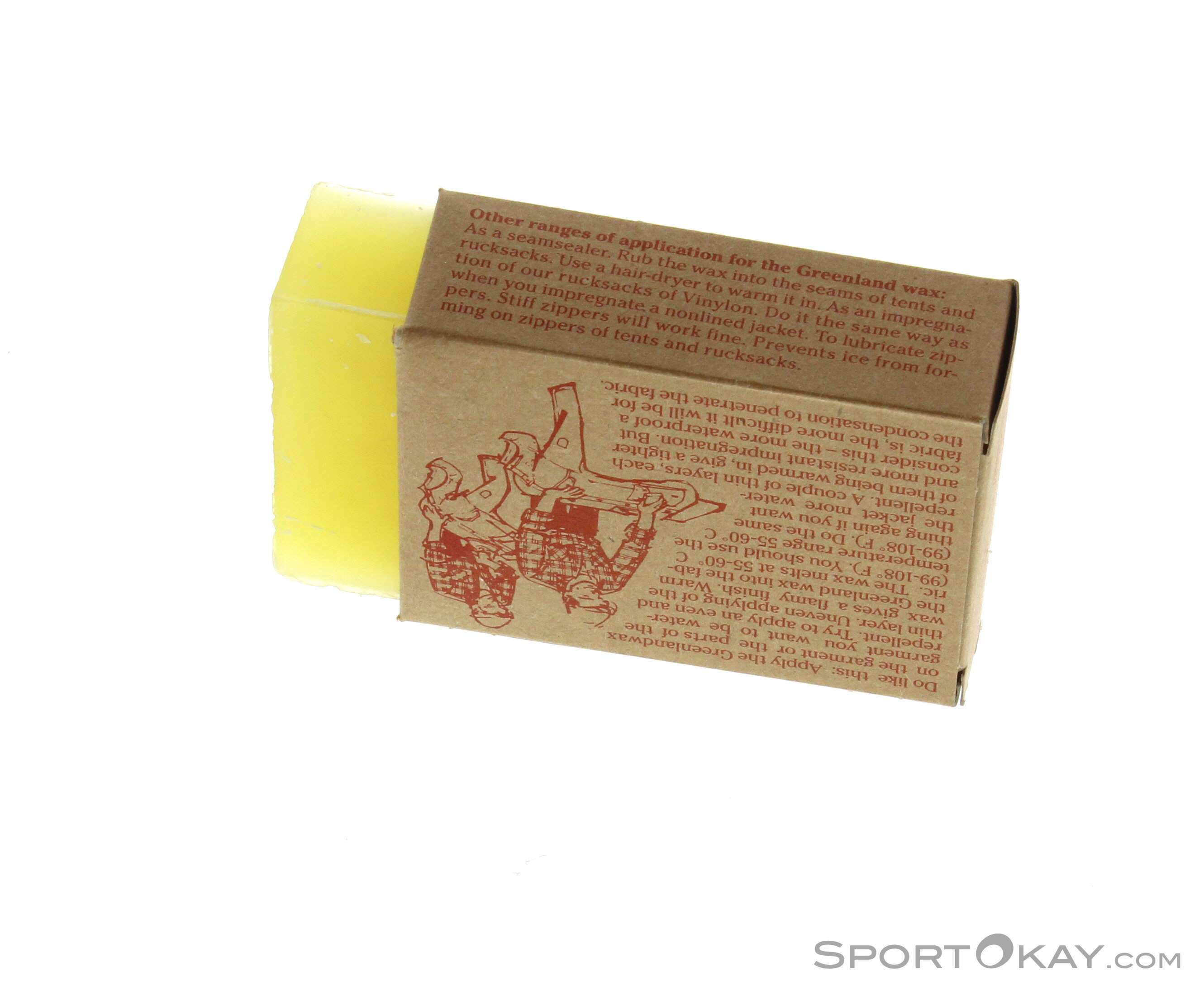 Cera Impermeabilizzante Fj&auml;llr&auml;ven Greenland Wax - Paraffina E Cera D'api, Per Tessuti G-1000, 20g