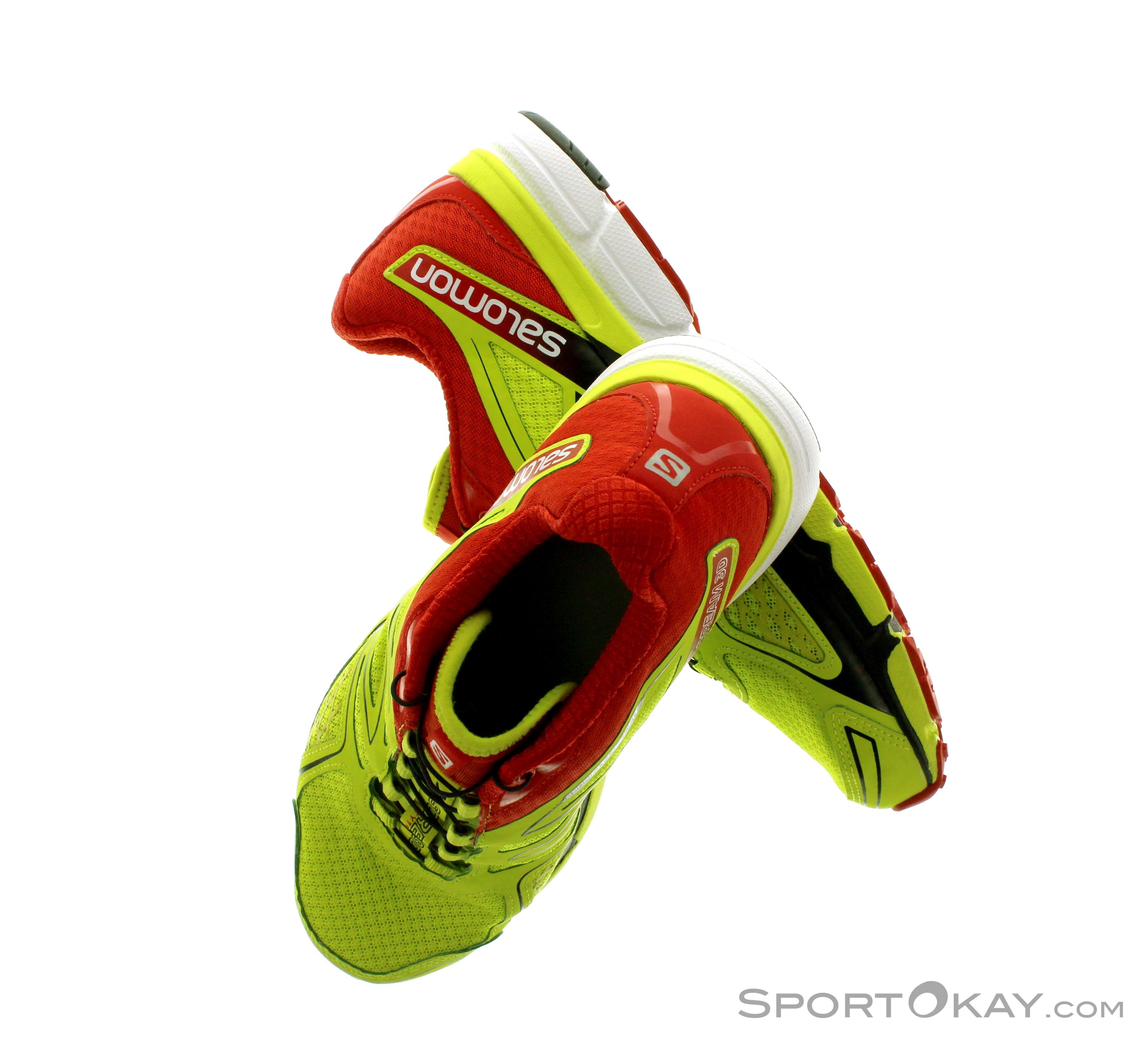 Salomon X Scream 3D Running Shoe Size 7 Red Green Quicklace Trail Outdoor Salomon X Scream 3D Size 6 - Gem main image 3