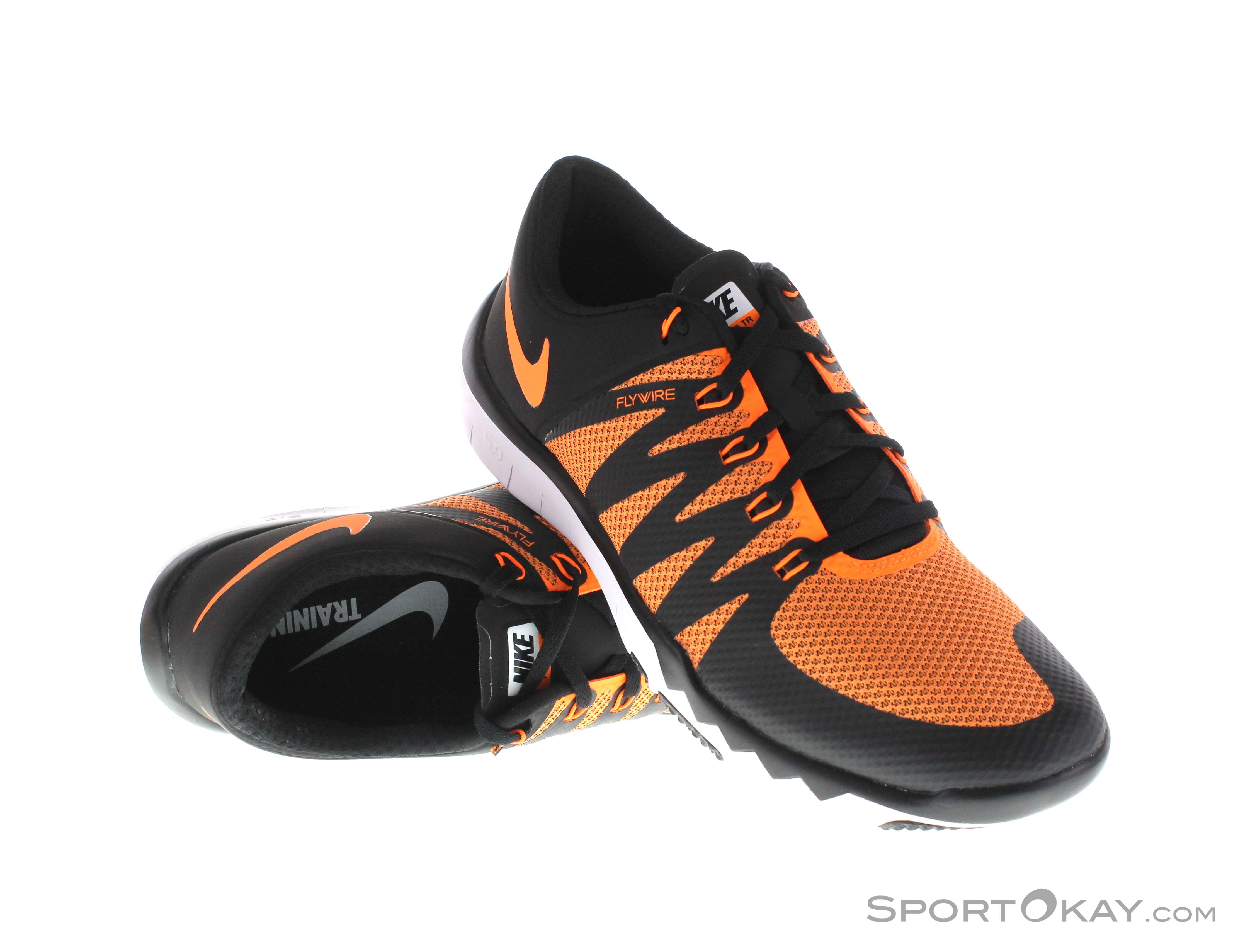 Nike Free 5.0 Training Shoes Mens 12 Black Orange Flywire Sneaker NIKE Free RN Just Do It  main image 2