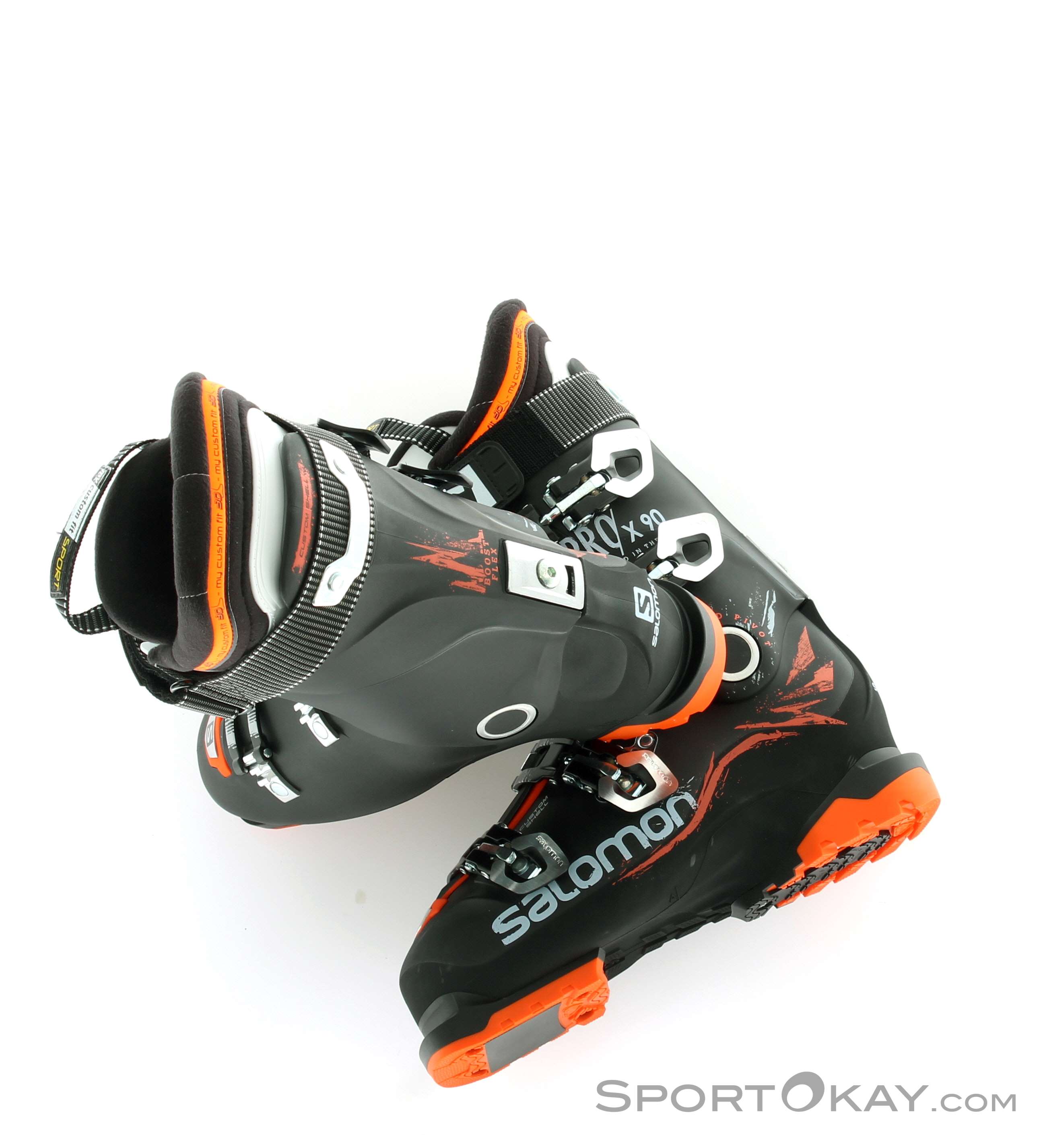 Salomon X Pro 100 スキー靴 黒/オレンジ SALOMON サロモン スキーブーツ 【2024-2025】 S/PRO SUPRA X100
