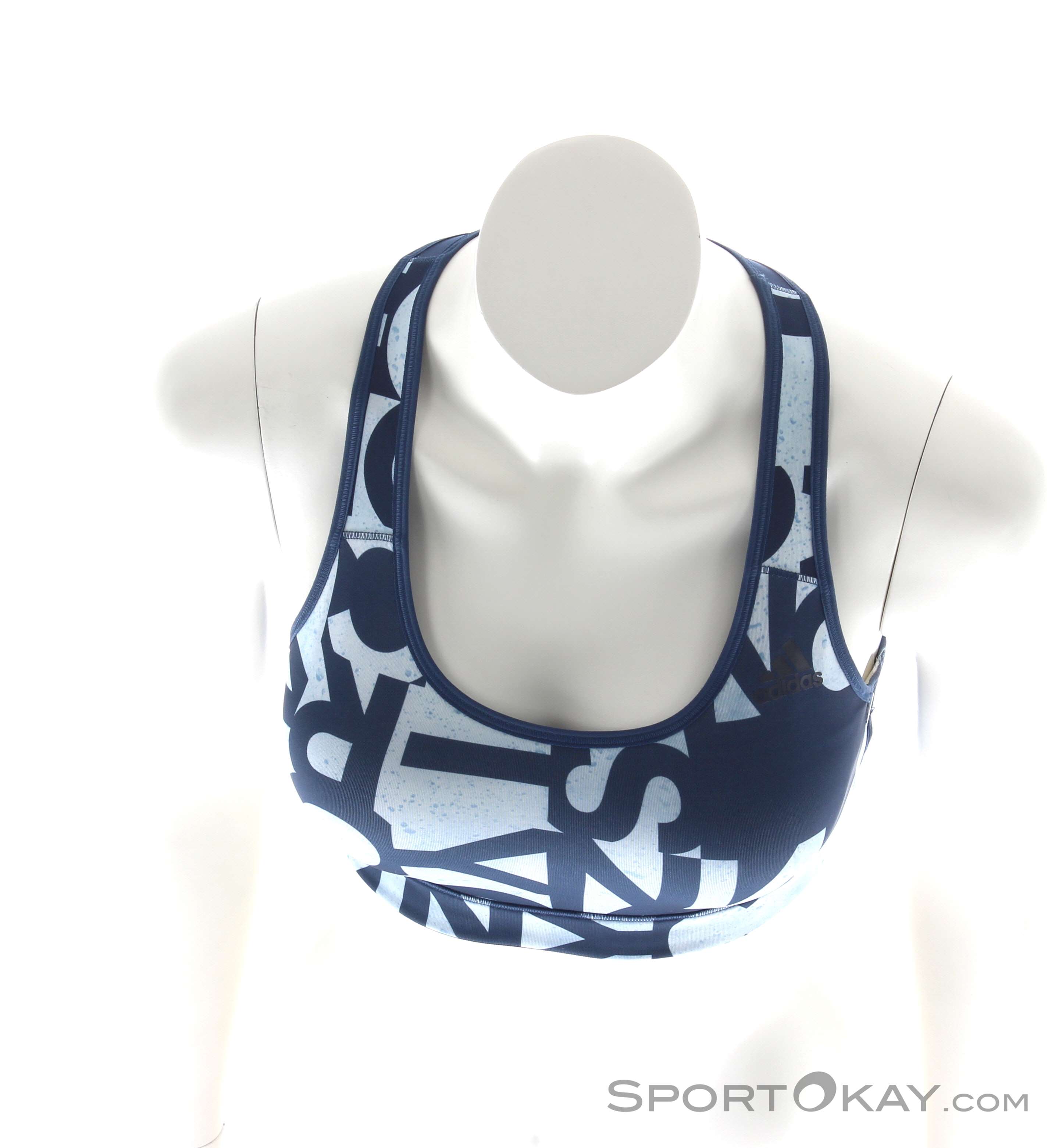 adidas Racerback Bra Typo Womens Sports Bra Tops Fitness