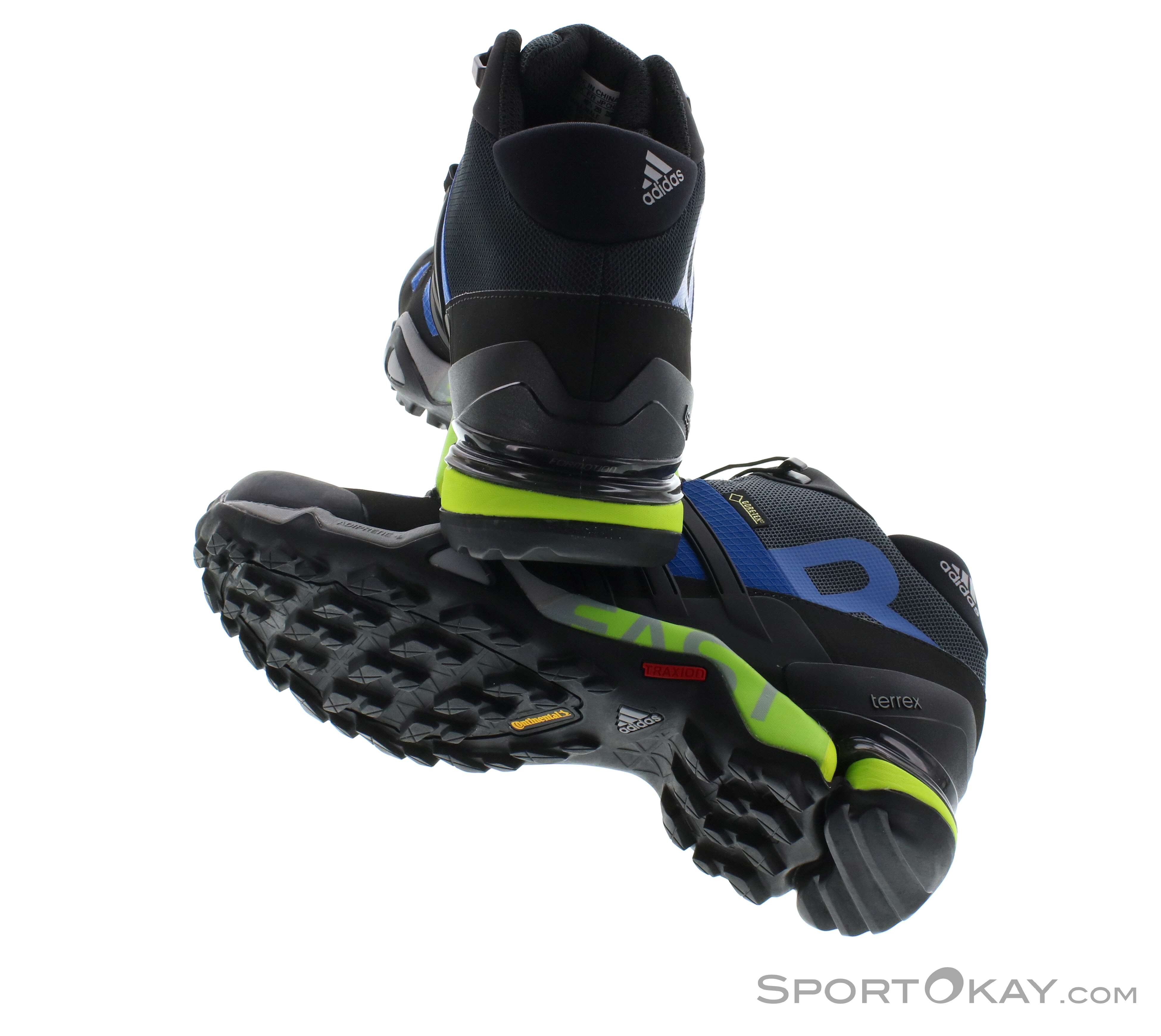 Mens Adidas Terrex Fast X Mid Gore-Tex ortholite hiking boots black/blue size 7 Adidas TERREX Terrex Fast X Mid GTX Hiking Boot - Men main image 3