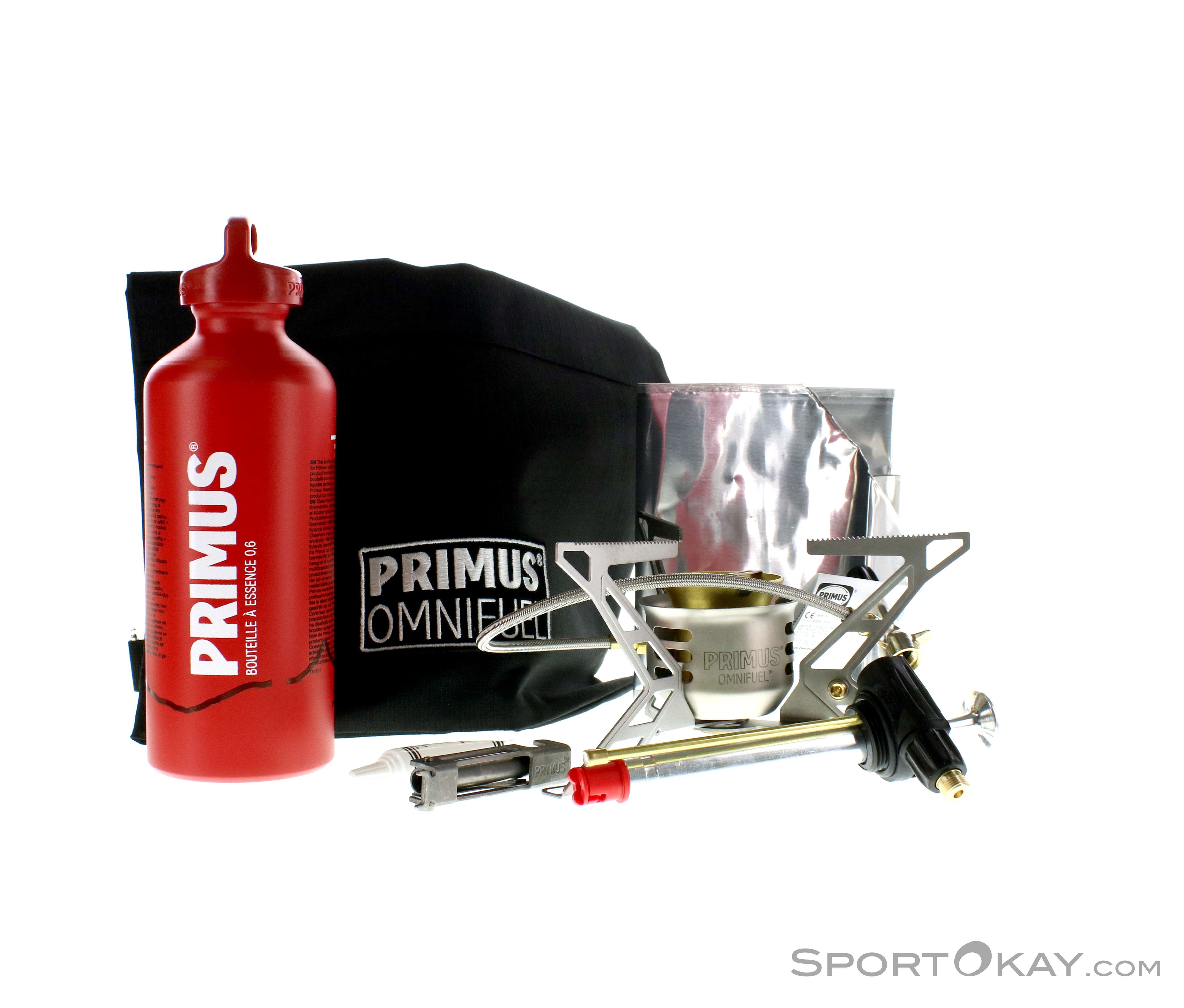 Réchaud Primus OMNIFUEL II – 3000 W, Multicarburant (essence, Kérosène, Gaz), Avec Bouteille Et Housse