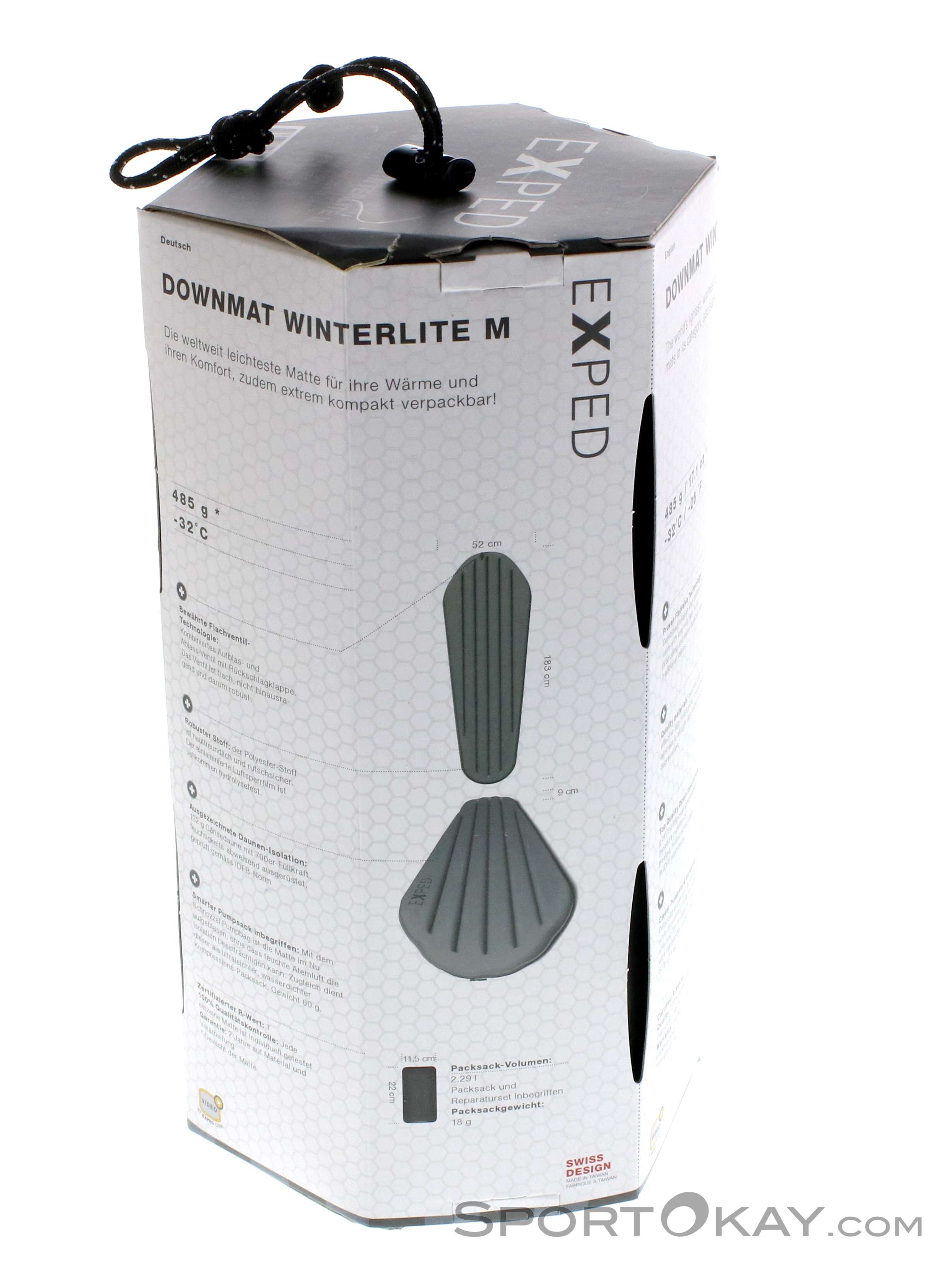 Exped DownMat Winterlite M エアマット Exped Downmat Winterlite 183x52cm Mat M - Mats - Camping - Outdoor