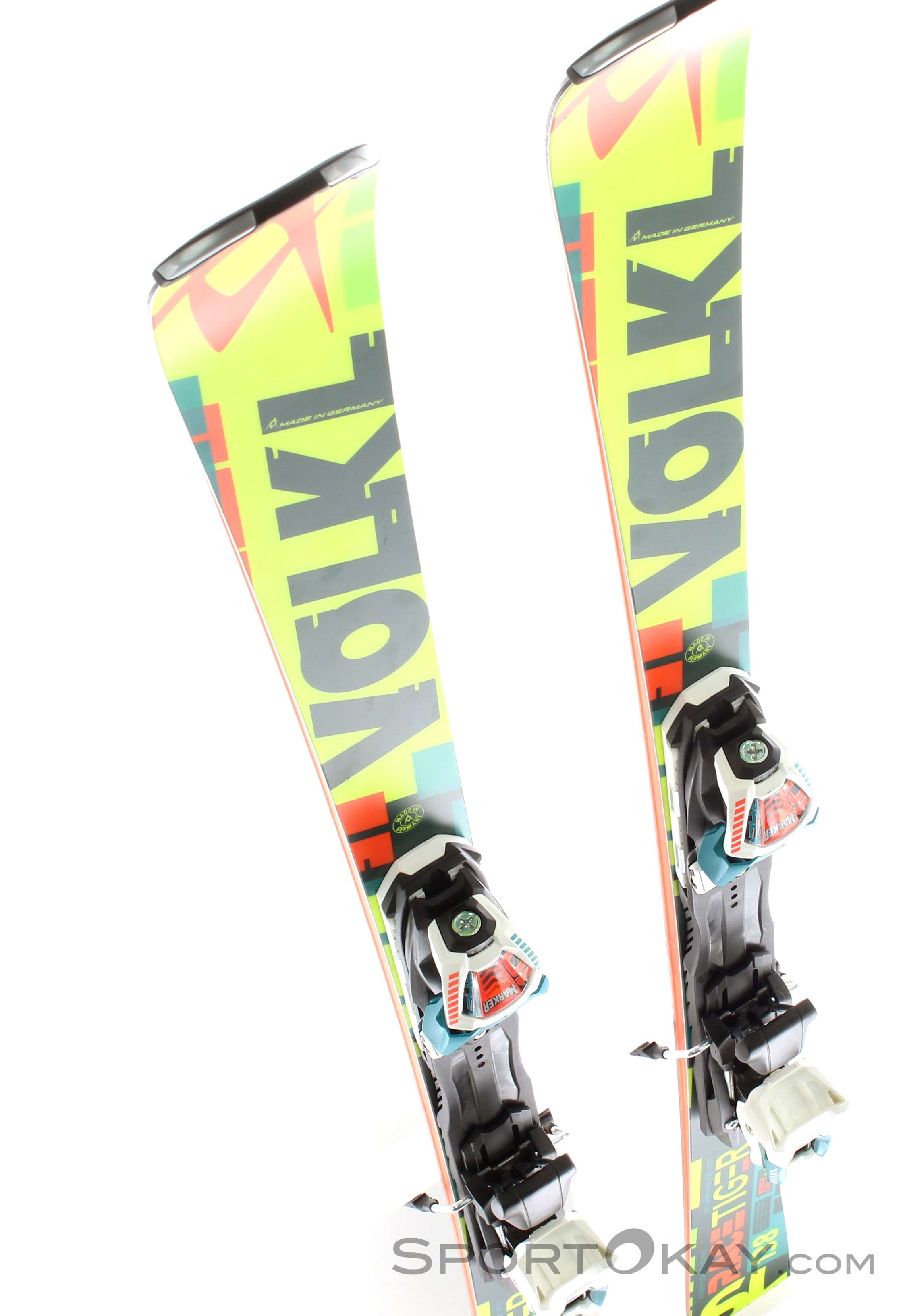 Völkl Racetiger Speedwall SL R + Race 10 Youth Ski Set 2017