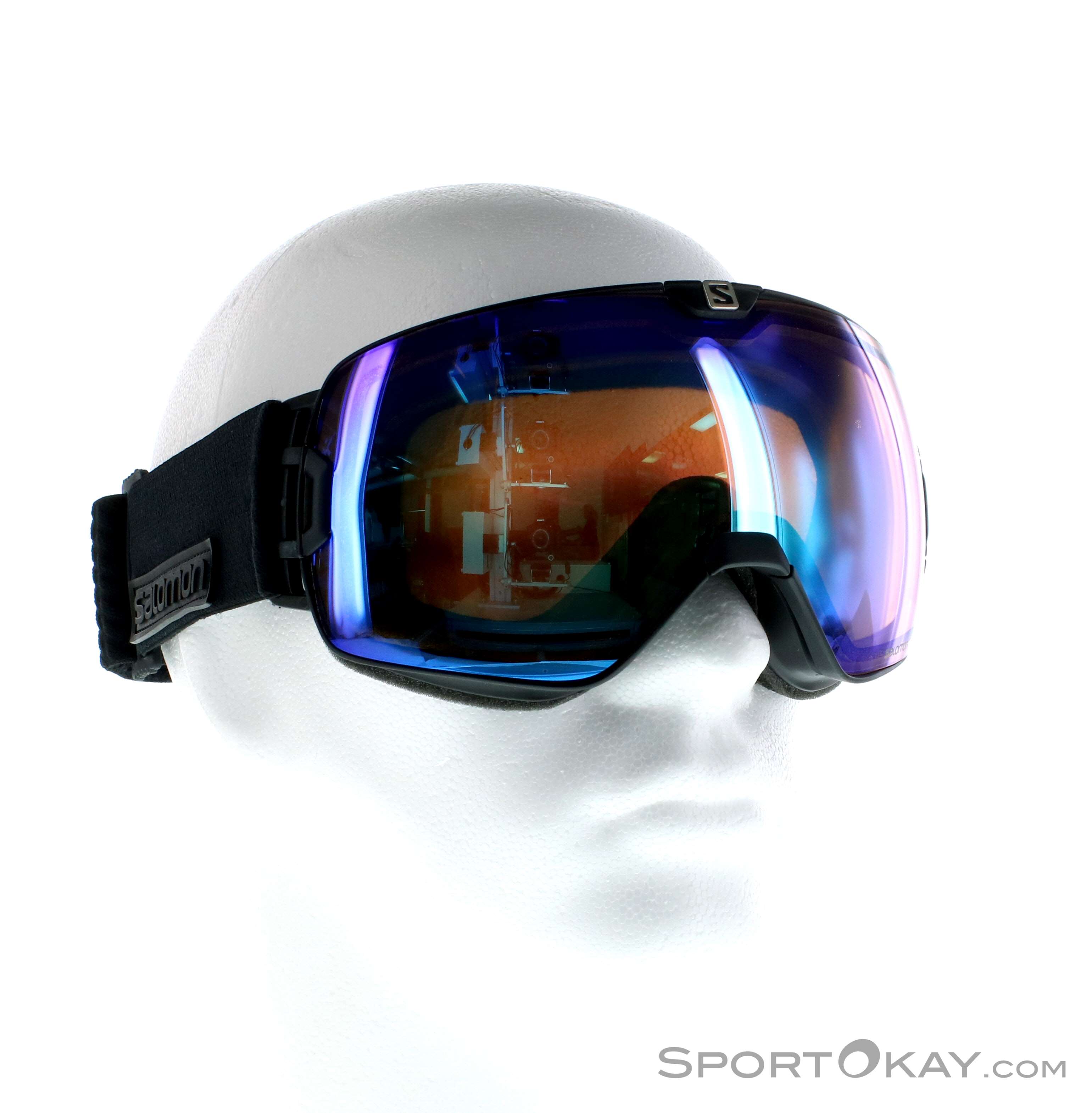 gafas ski salomon S/view Unisex Goggles Snowboarding, Extended field of vision, Visual acuity & glare reduction, and No more fogging, Black, One Size : Goggles Salomon Gafas Esqui S/VIEW