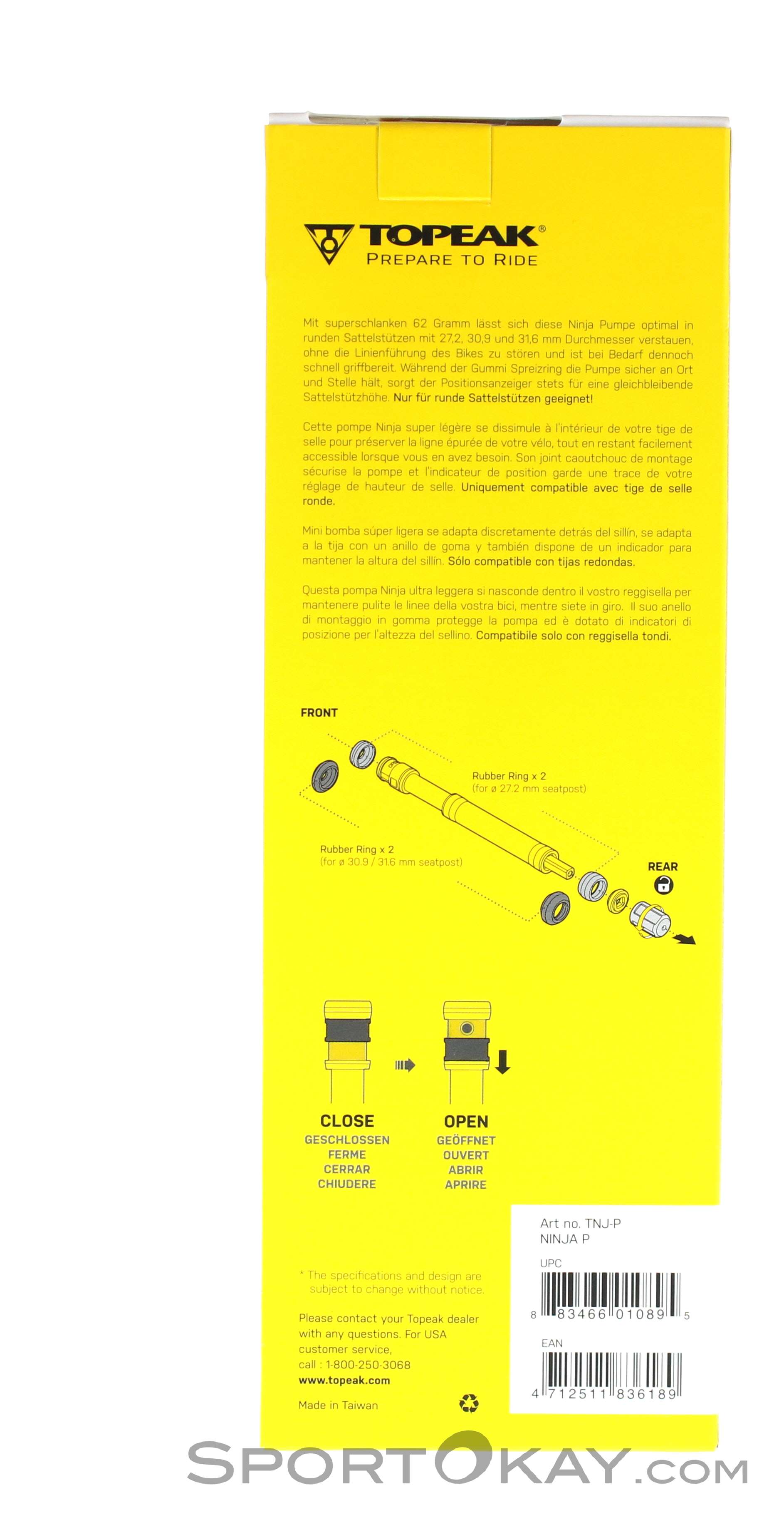 E-Booster Digital Topeak Ninja Seatpost Pump Co-op Topeak Ninja