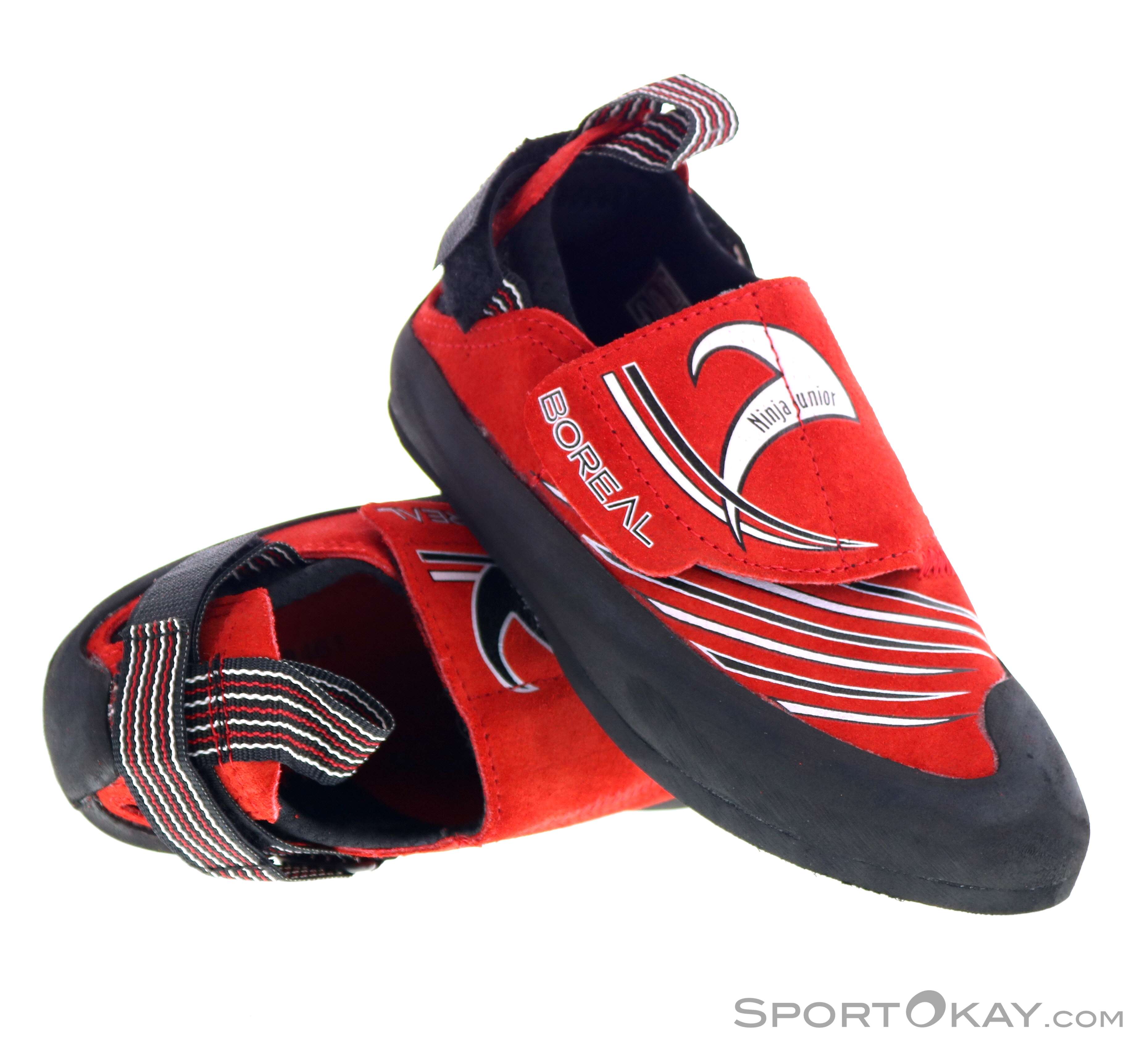 Boreal Ninja Rojo Kids Climbing Shoes Velcro Fastener