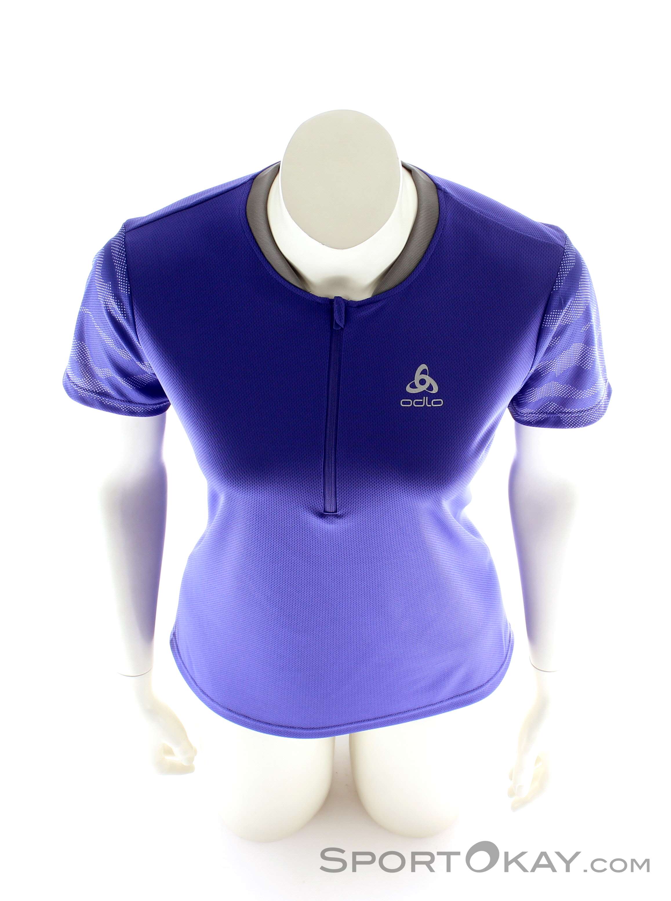 Odlo Morzine Stand-Up Collar ss 1/2 Zip Womens Biking Shirt
