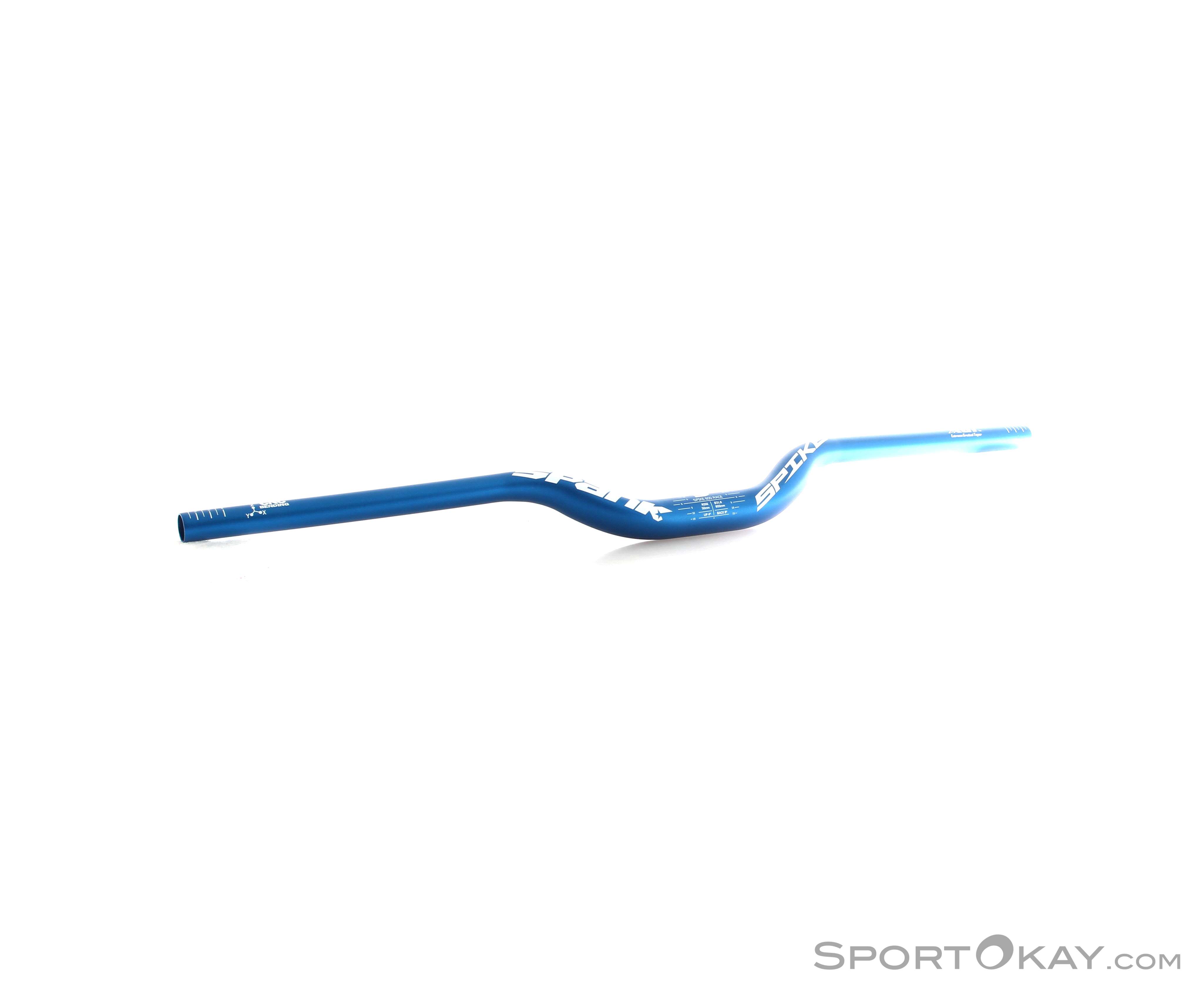 Guidon Vélo SPANK SPIKE 800 Race, Noir Blanc, 50mm de hauteur de levée