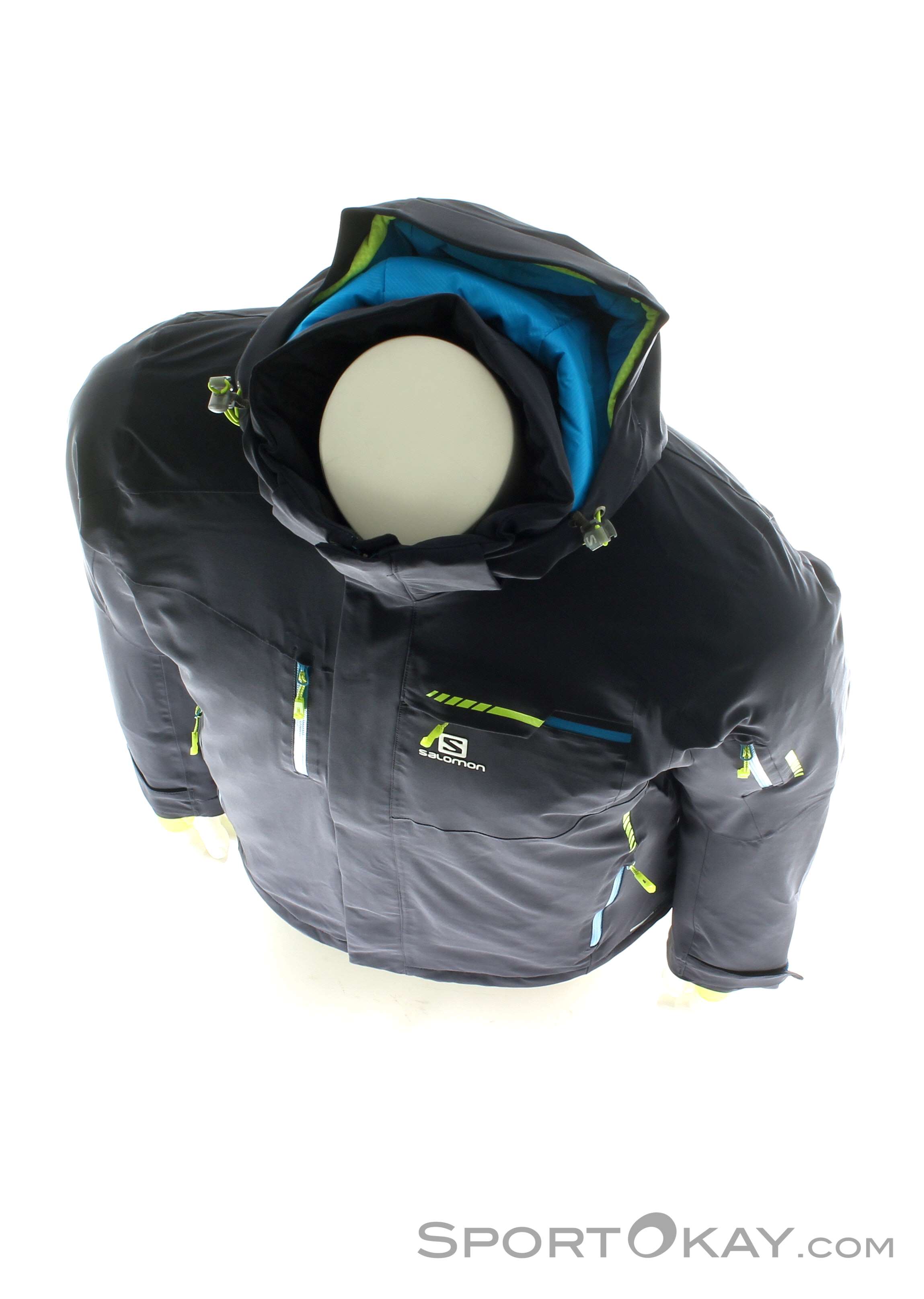スキー SALOMON BRILLIANT JACKET MEN NIGHT SKY BRILLIANT Men's Insulated Hooded Jacket | Salomon
