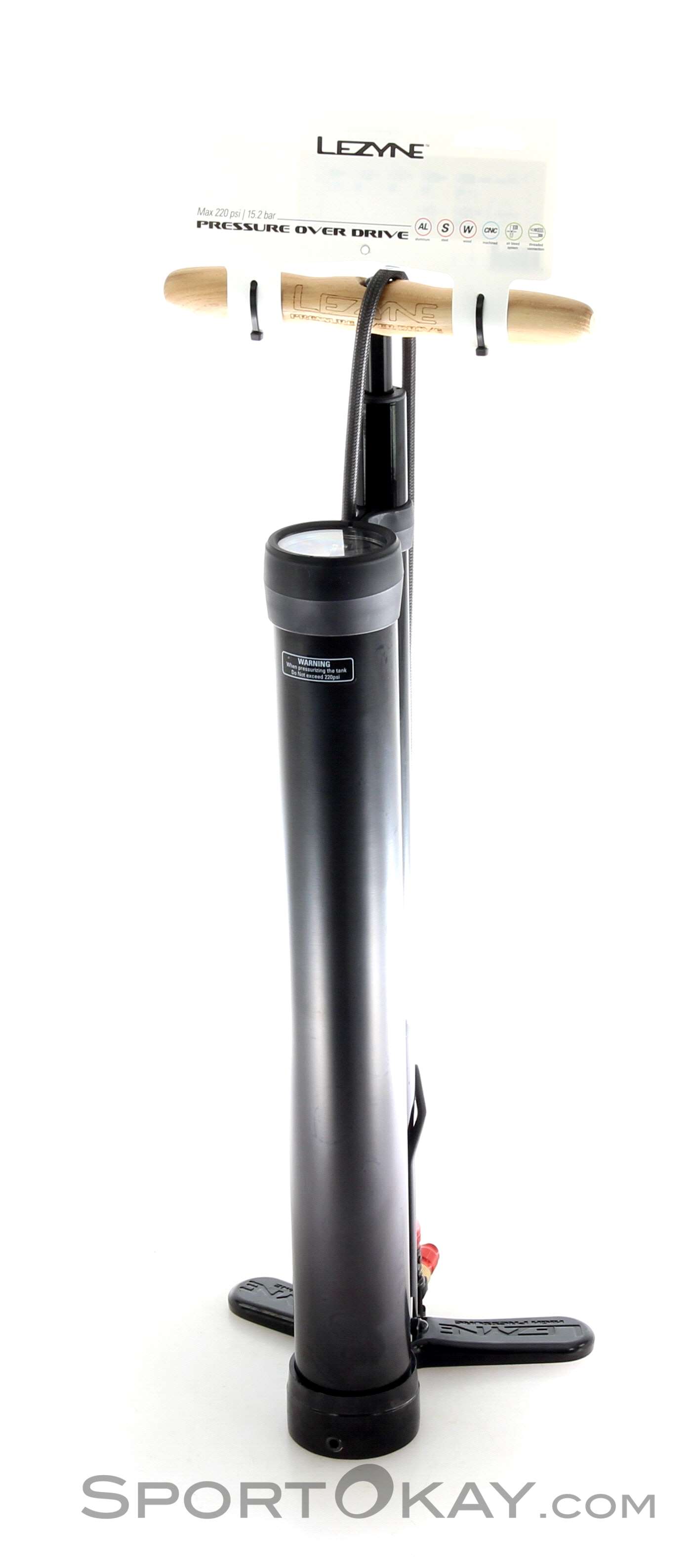 Lezyne Pressure Over Drive Floor Pump Pump Accessory Bike All