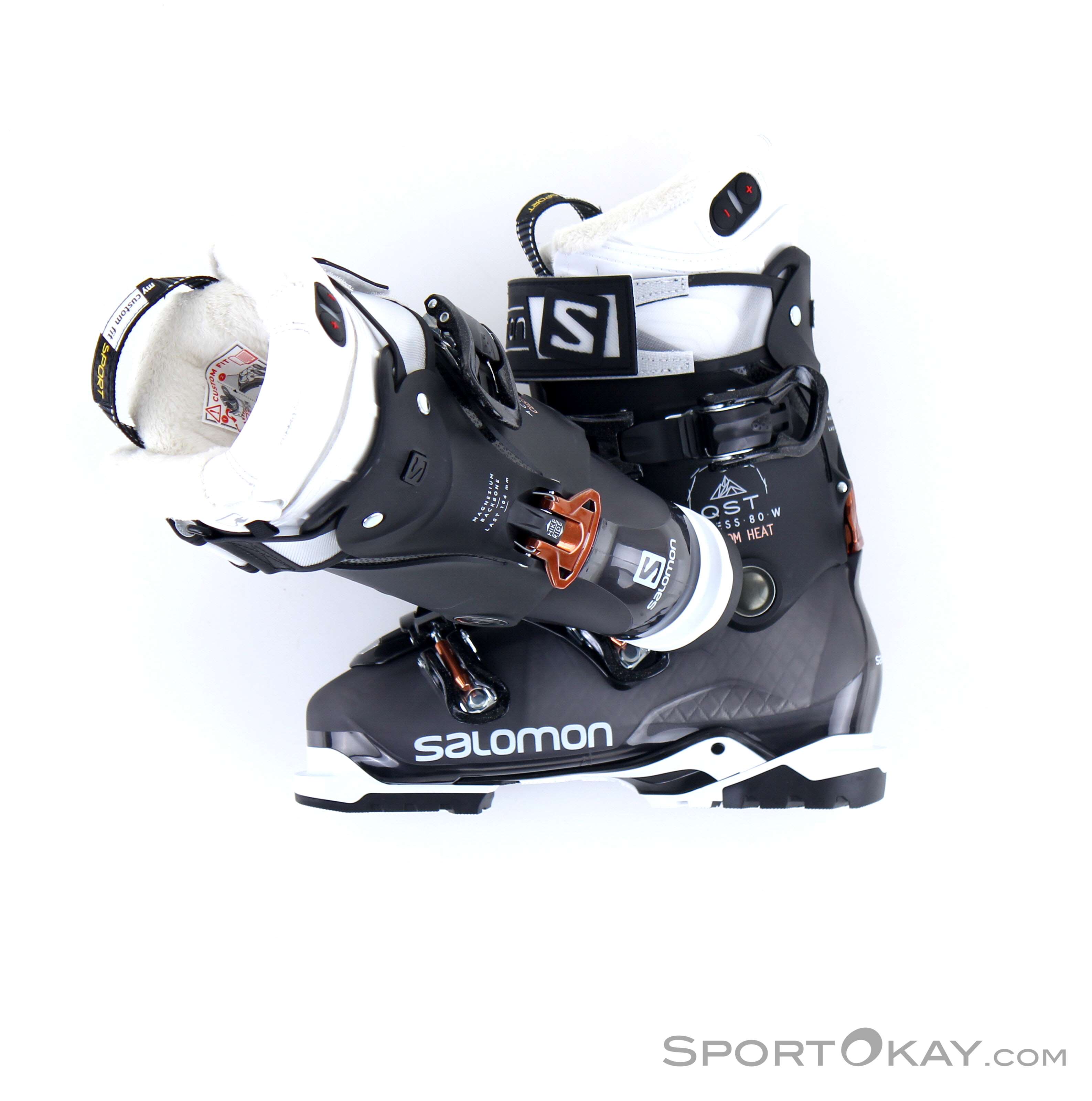 heat fitting salomon ski boots S/Pro 100 GW  Demo Sport moldable liner Salomon QST Custom Heat Womens