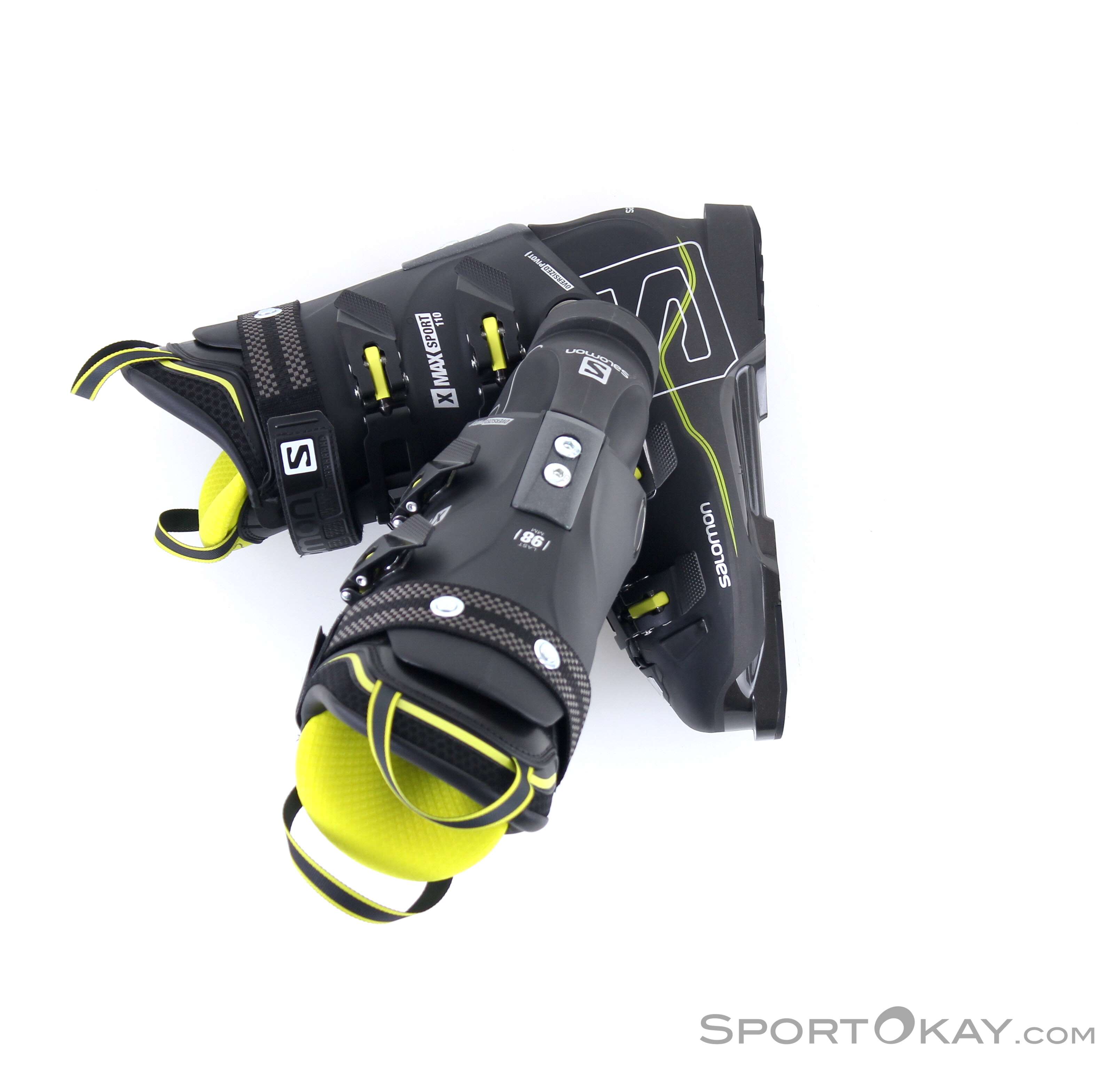 Salomon X-MAX スキー イエロー/ブラック/165cm Salomon X Max Sport 110 Mens Ski Boots - Alpine Ski Boots - Ski