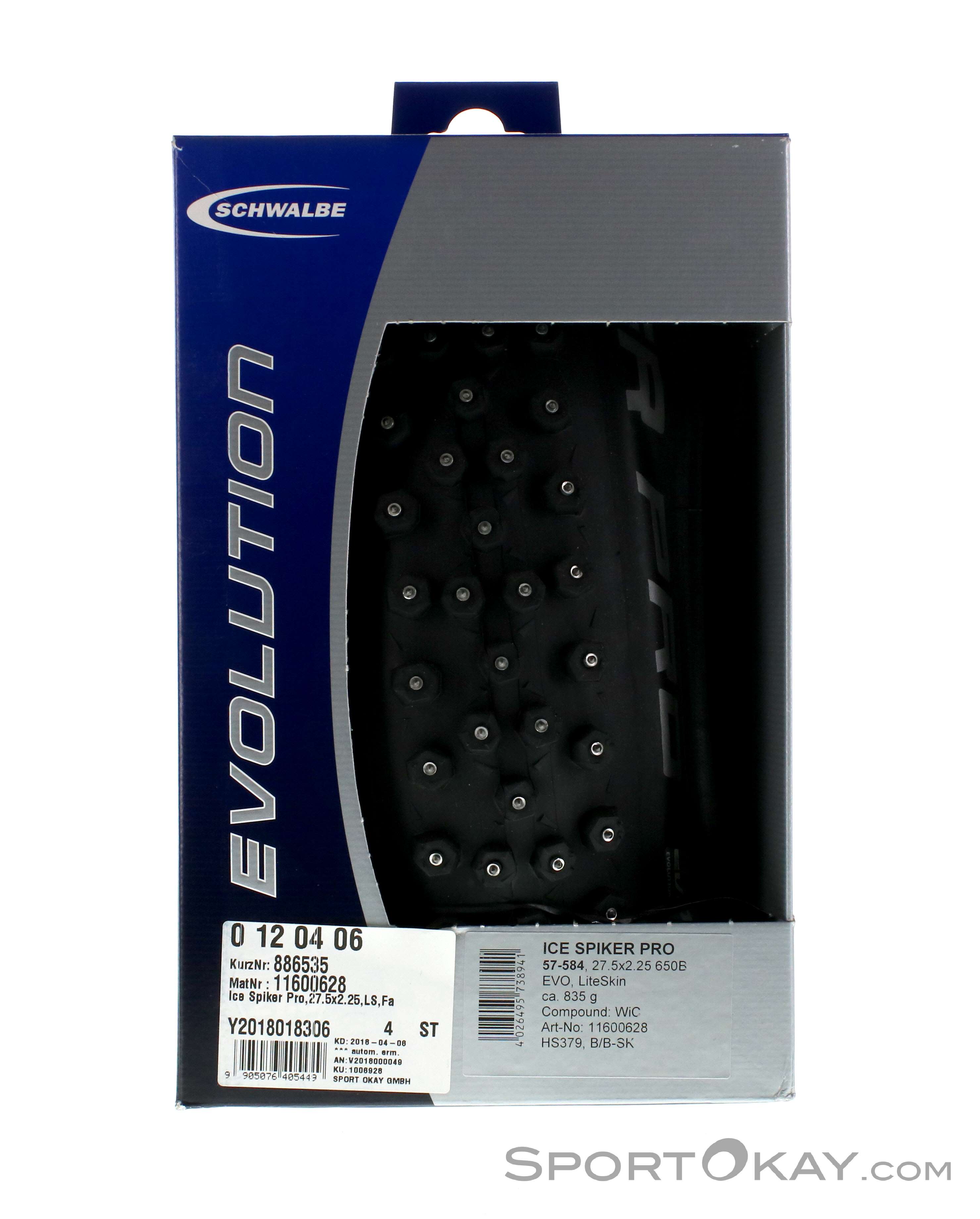SCHWALBE ICE SPIKER PRO 27.5x2.6　2本セット Schwalbe Ice Spiker Pro Folding Tire - Performance | Winter | DD