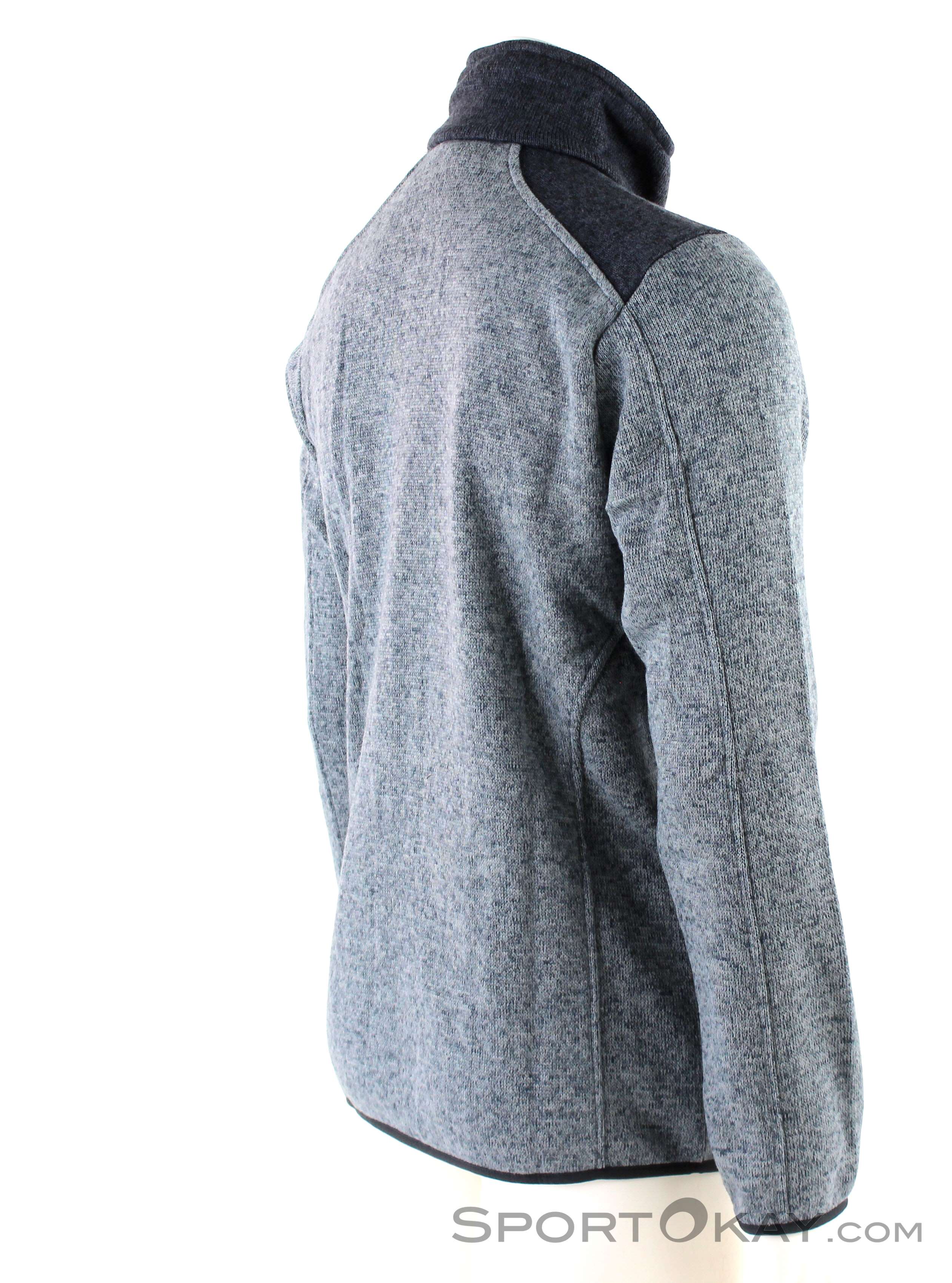 CMP Veste Polaire Tricotée Homme - Mélange Fleece - Chaud Et Confortable - Poches Zippées