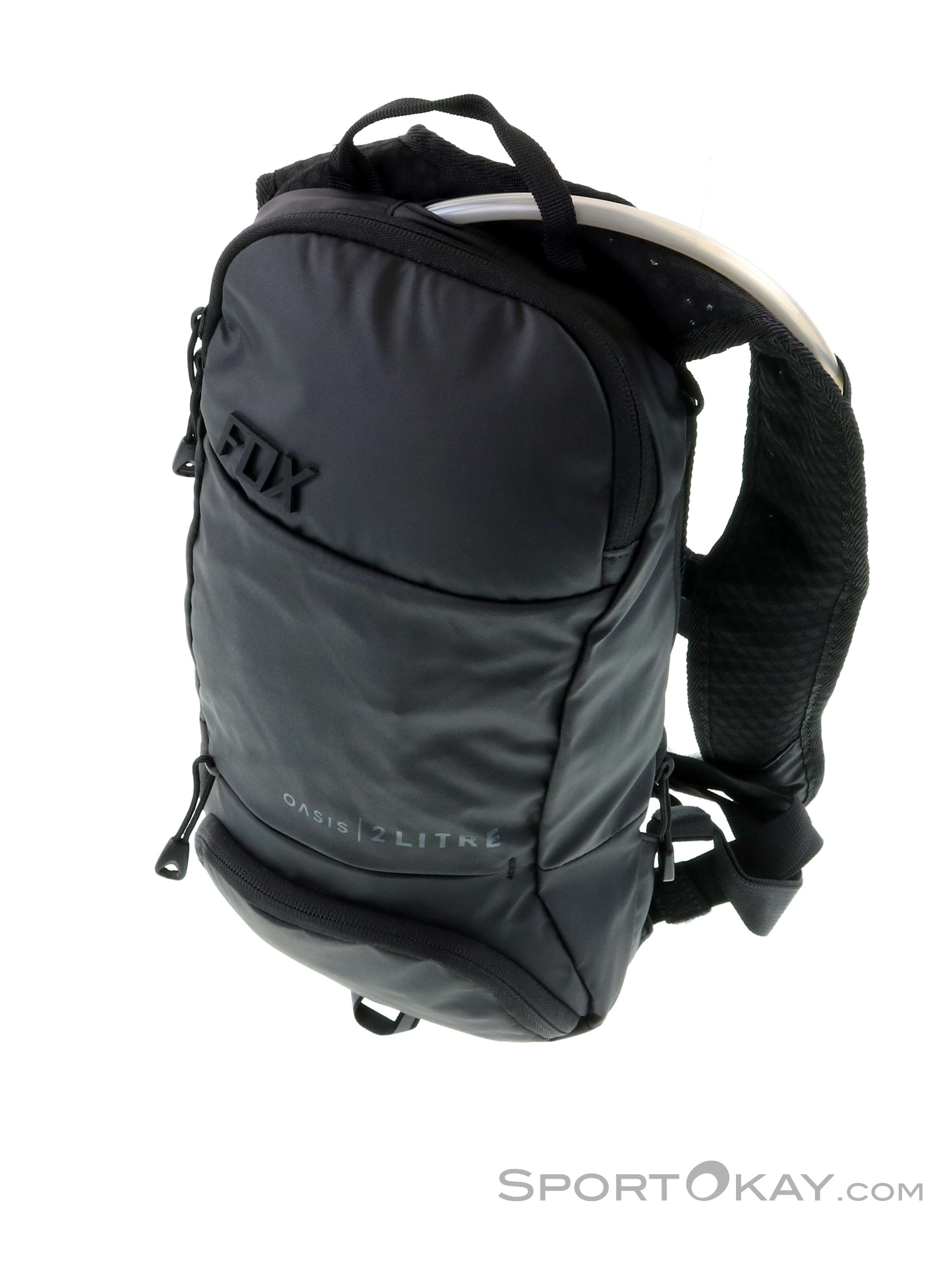 バックパックFox Oasis Hydration 6L、黒。 Fox Oasis Hydration Pack 2l Backpack with Hydration Bladder - Bike