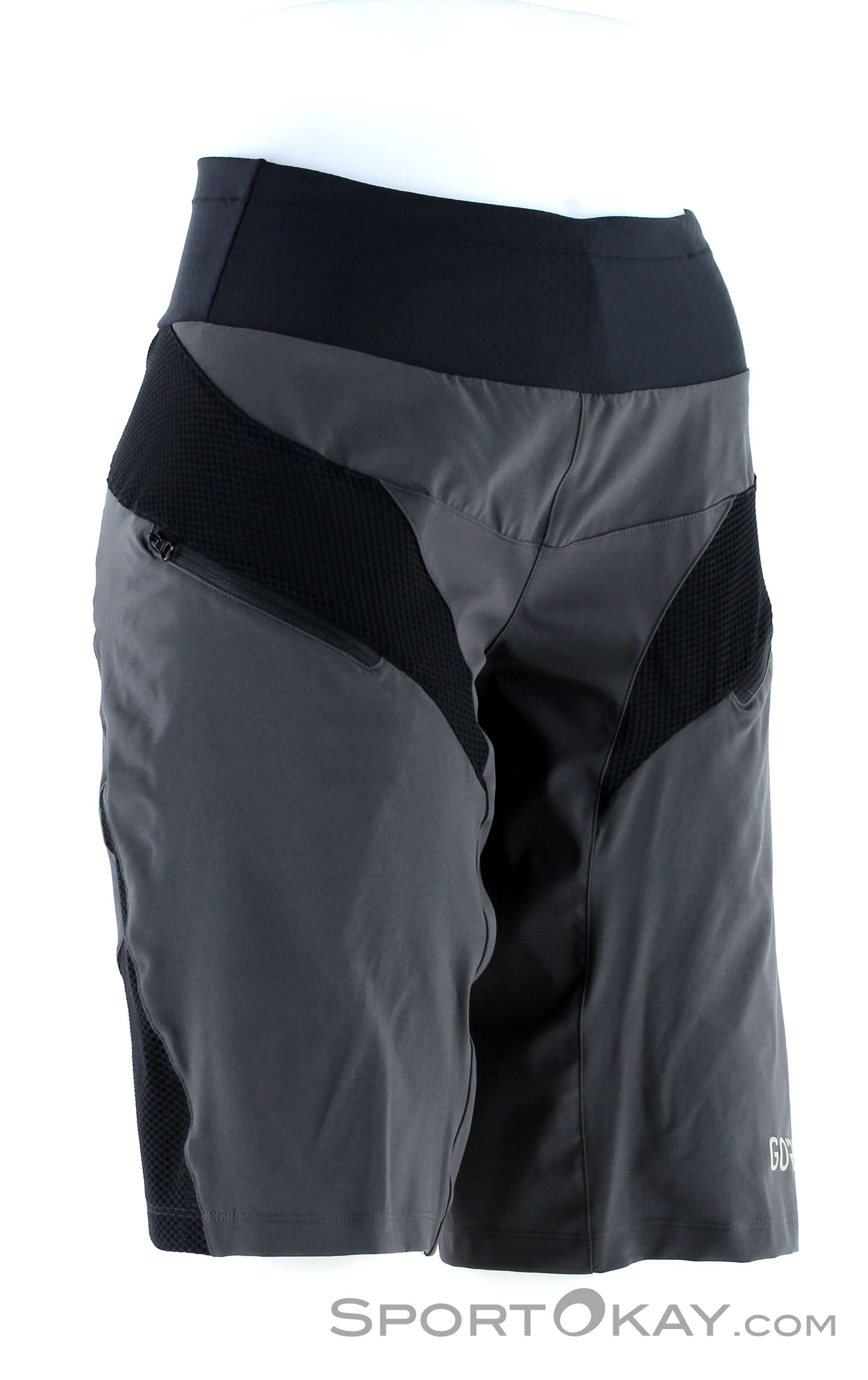 Short De Cycliste Gore Noir Homme Taille 34 – Coupe Regular, Poches Zippées, Respirant Et Léger