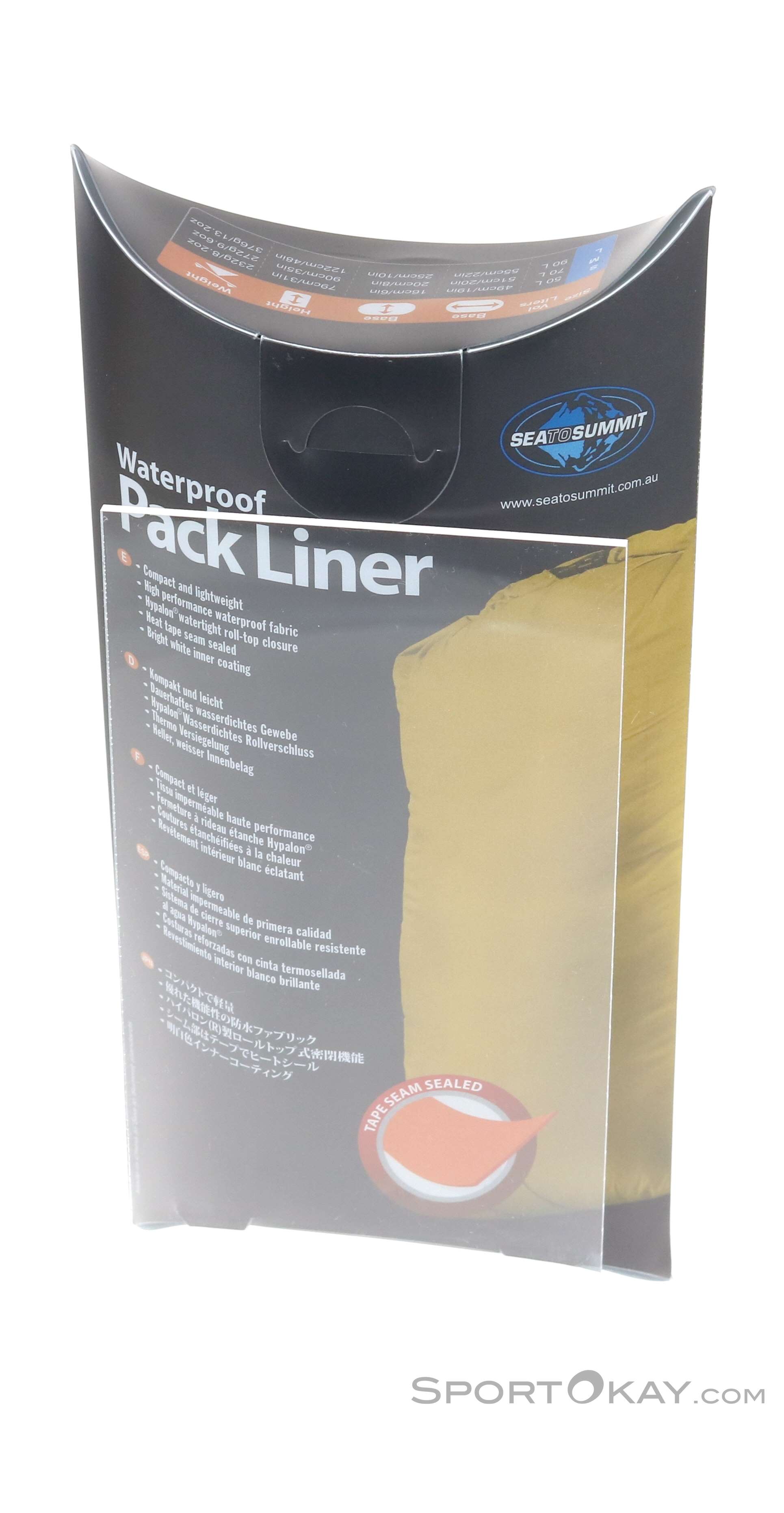Sea To Summit Pack Converter: Rivestimento Per Bagaglio In Nero, Impermeabile Con Cuciture Termosaldate, Tracolla Inclusa - 2