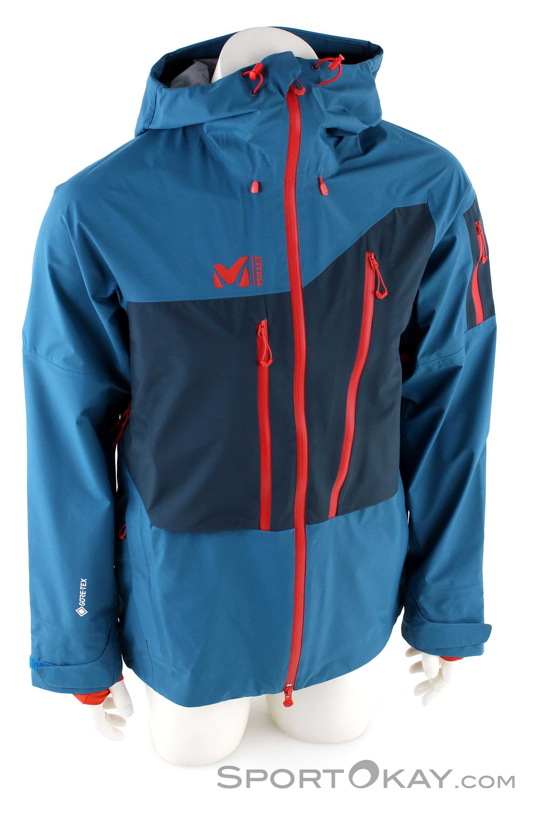 Millet White GTX Mens Ski Touring Jacket Gore-Tex - Jackets