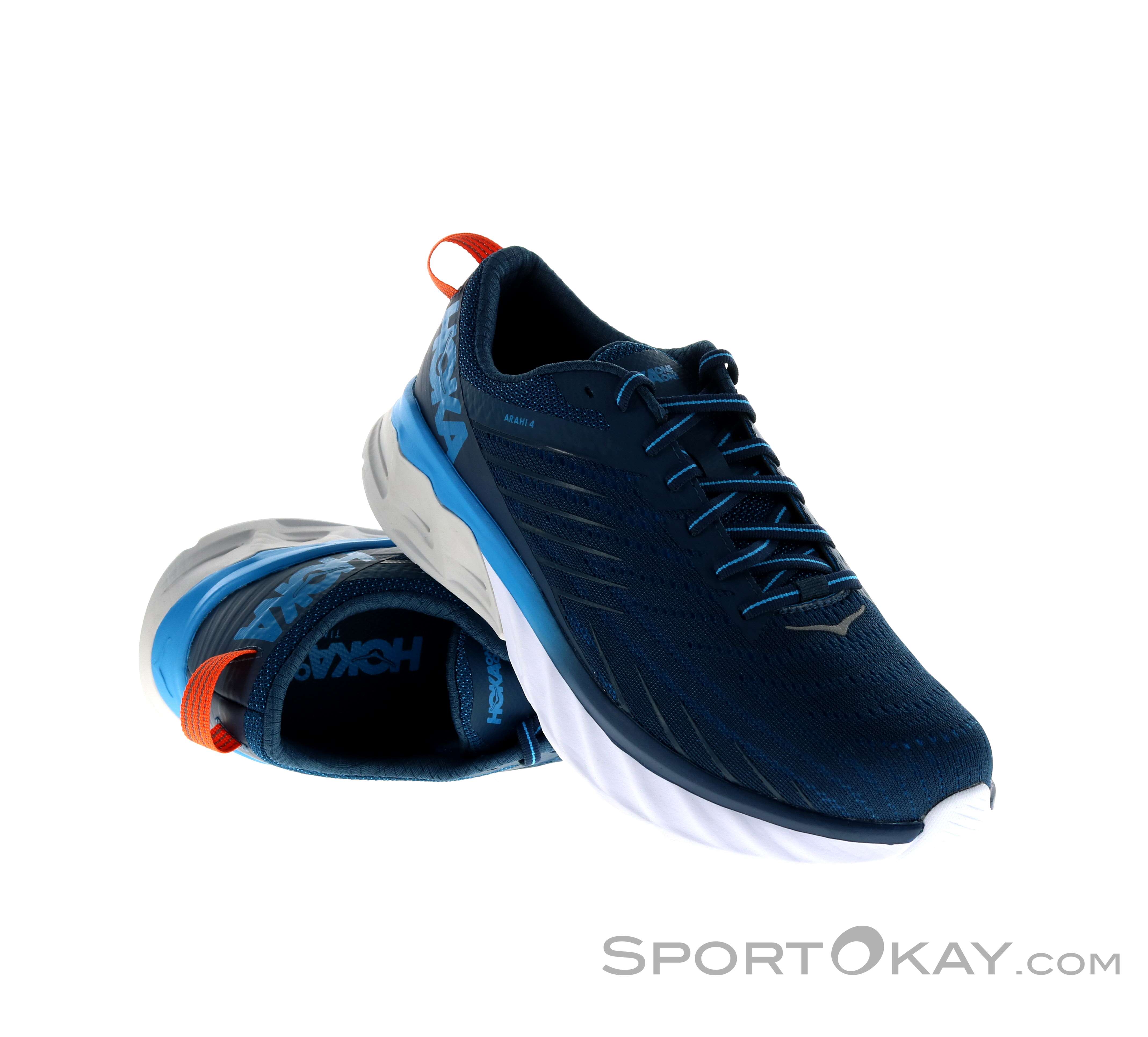 Hoka One One Arahi 4 Mens Running Sneaker Majolica Blue Size 10 2E‎ Hoka One One Mens Arahi 4 Majolica | Mercari main image 4