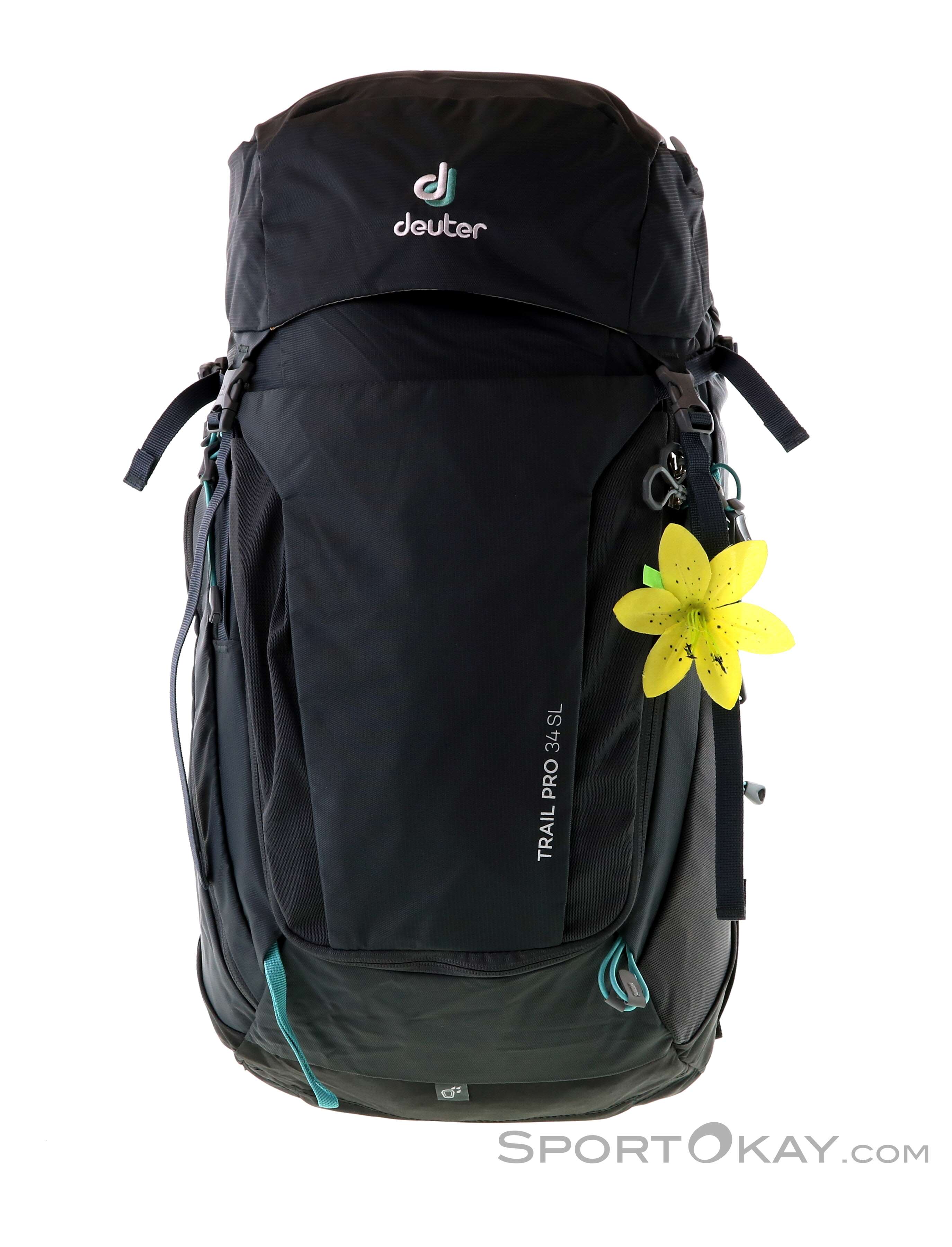 deuter act trail pro 34 hiking backpack black 24L Ocean/Midnight 3440115 30330  Sportique way zipper Futura Pro 34 SL black-graphite