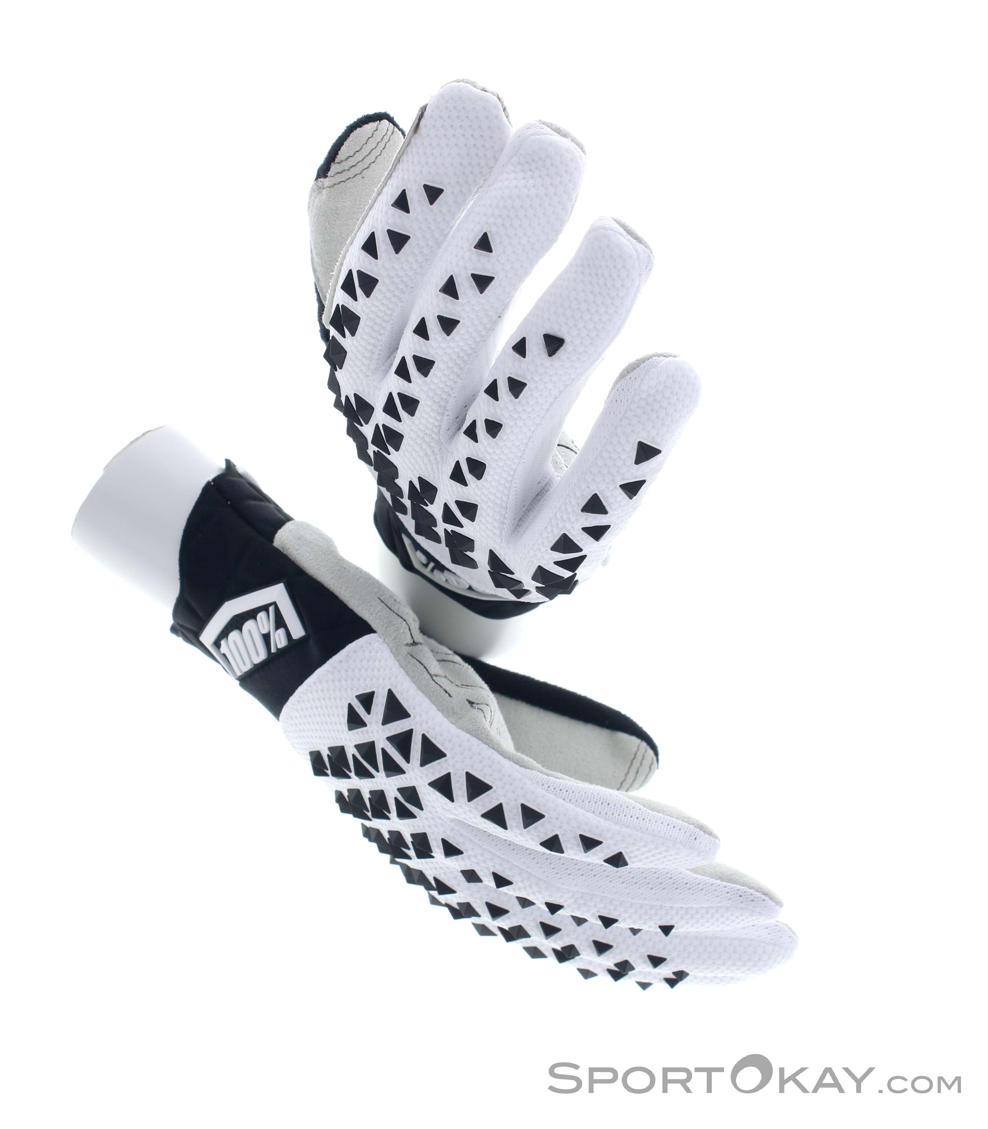 100% Unisex Handschuhe Geomatic, Racer Rot - Grigio, M, 10026 - Foto 8