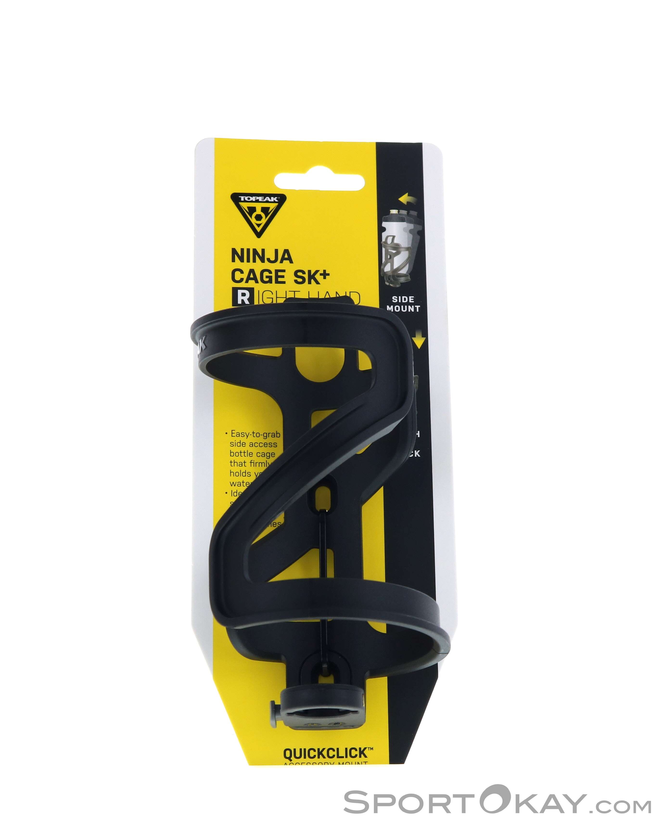 Topeak Ninja Cage SK+ Flaschenhalter rechts, Topeak, Schwarz, , Unisex, 0185-10329, 5637776096, 4710069703281, N1-01.jpg