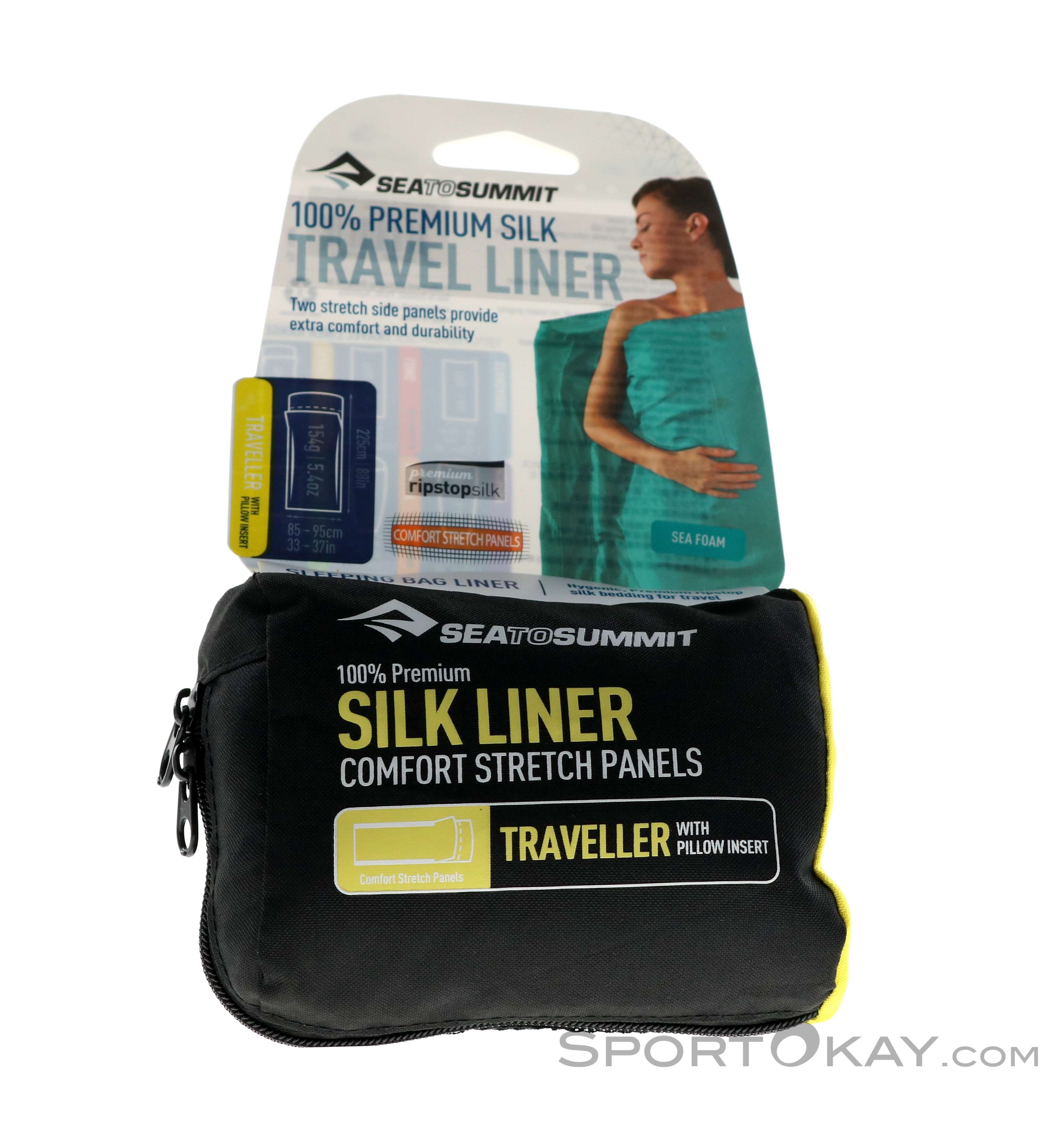 Sea to Summit Silk Liner Traveller Silk Inlet - Sleeping Bags