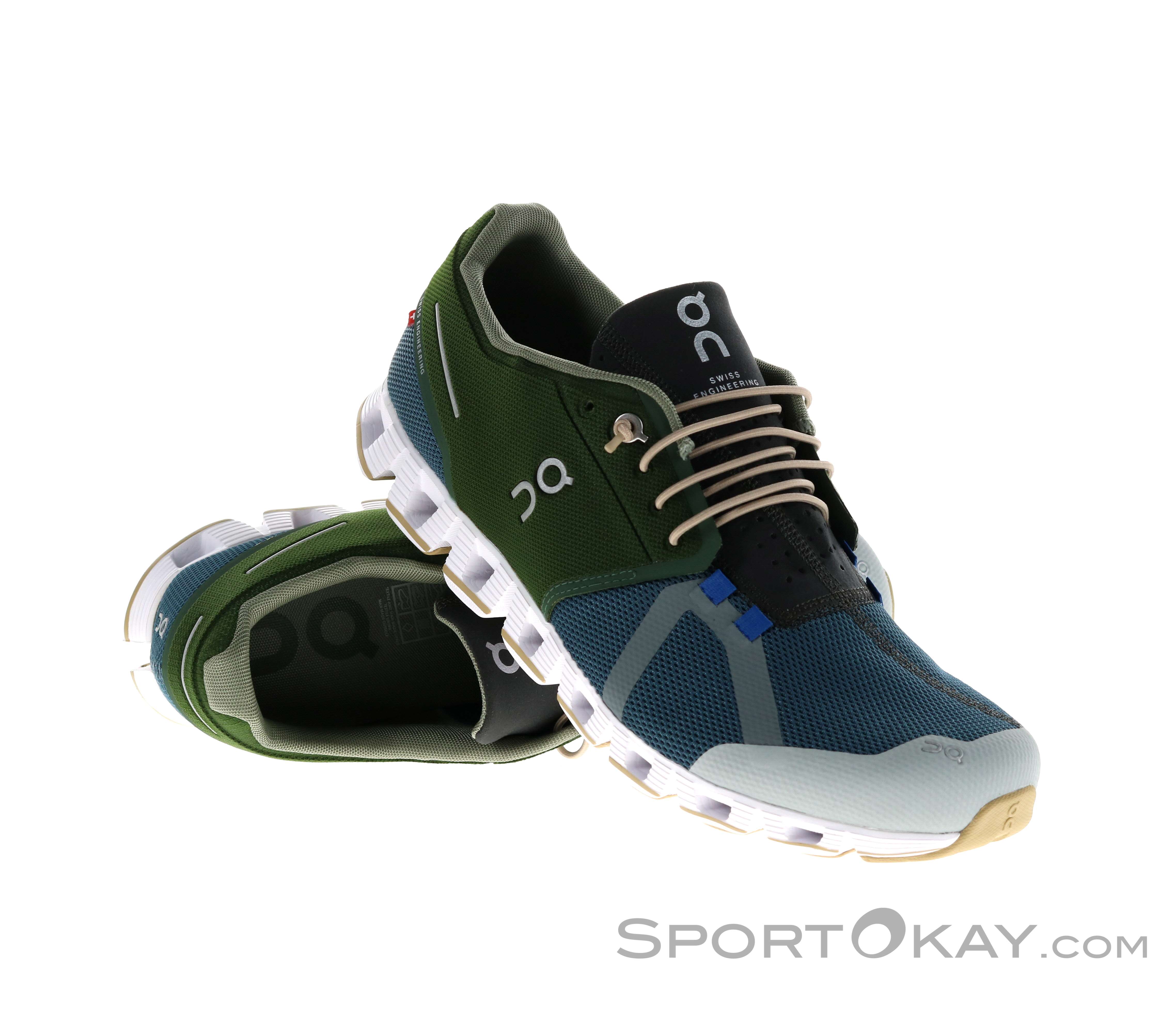 On Cloud 70/30 Shoes Mens Size 8.5 Blue Green Running CloudTec Sneakers Comfort Men main image 4