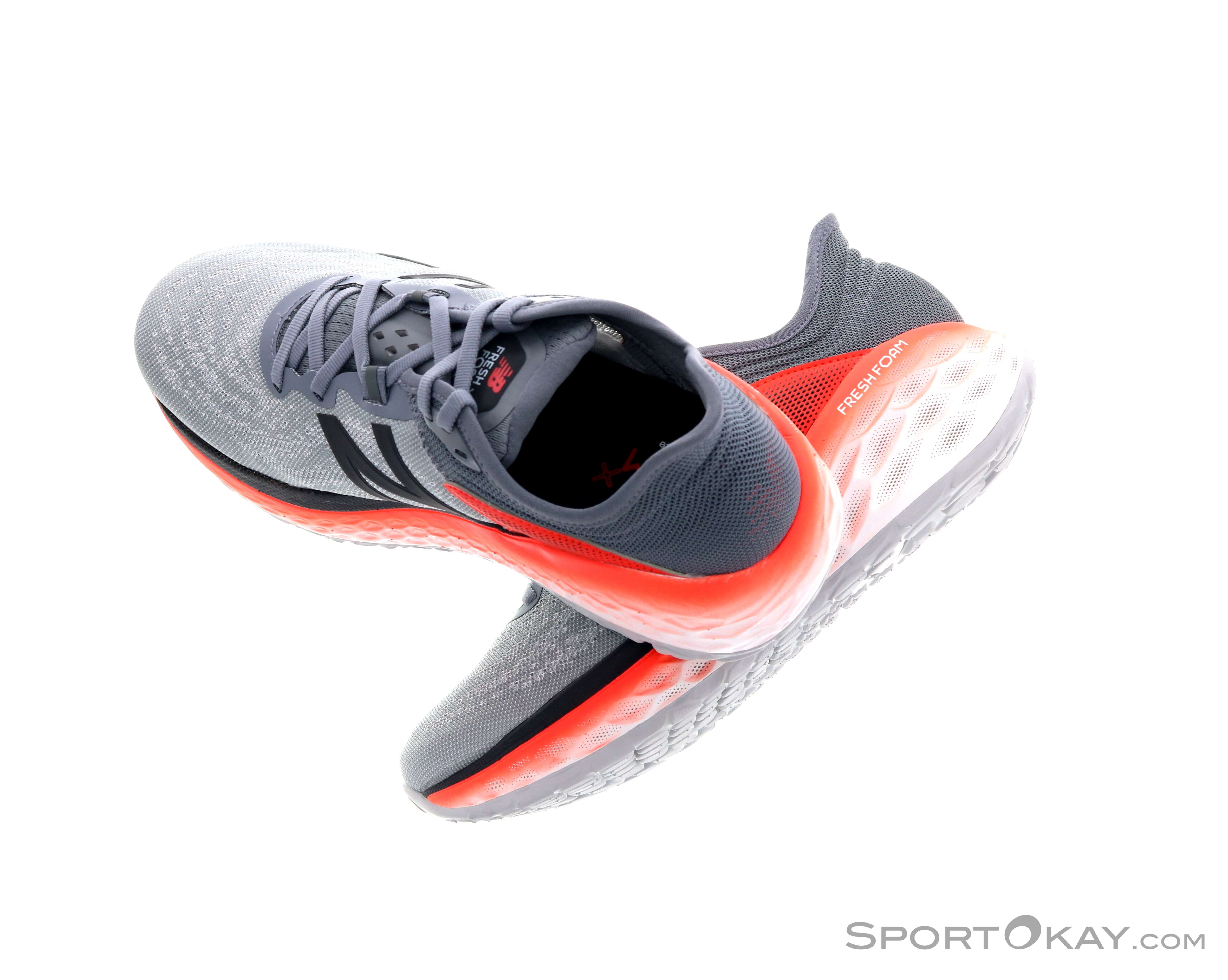 New Balance Fresh Foam More v2 Gray- Orange New Balance Fresh Foam More v2 Mens Running Shoes - Running  main image 2