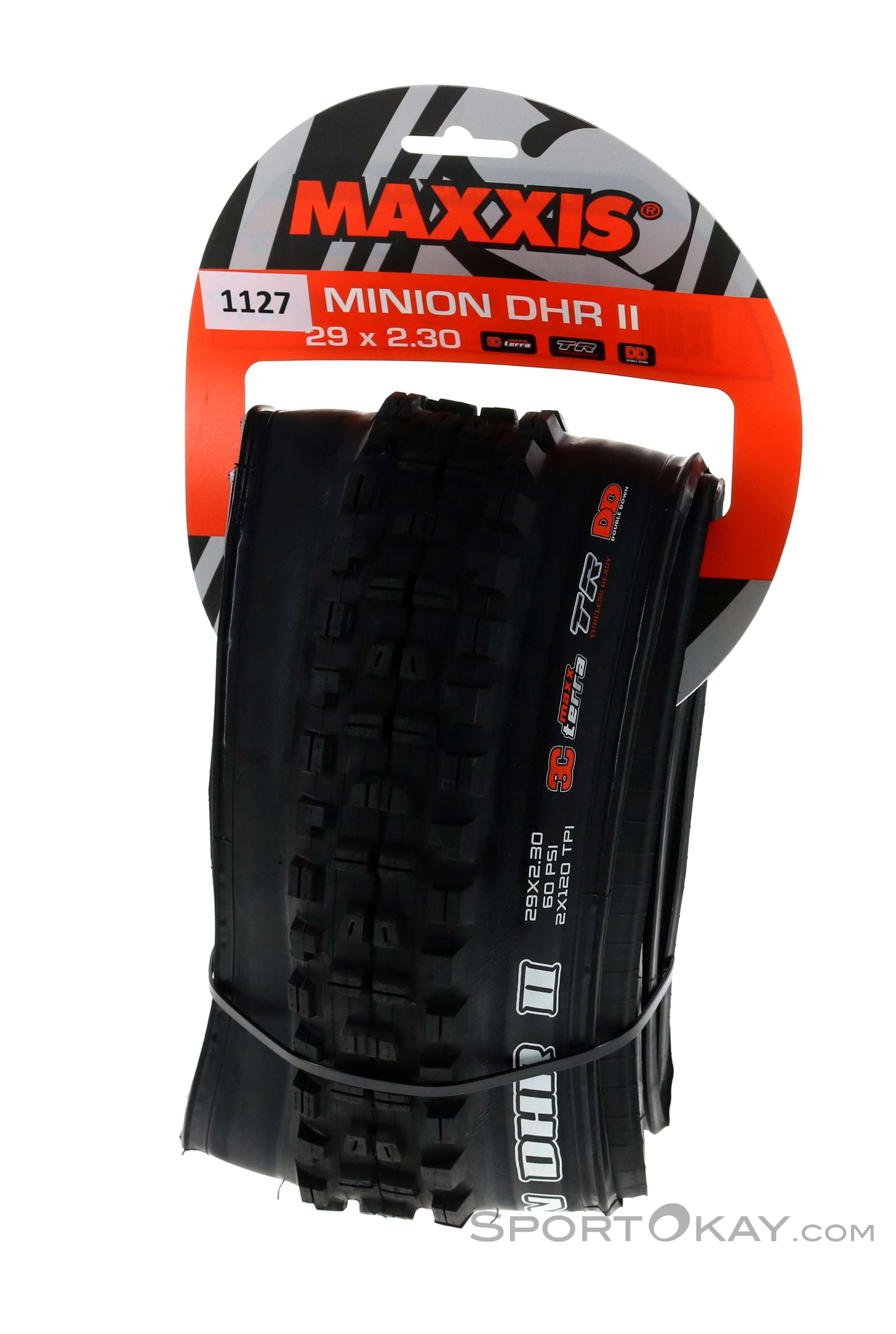 Maxxis Minion DHR II Tire 29x2.50 WT – 3C MaxxGrip, Tubeless Ready, Double Down Casing - View #10
