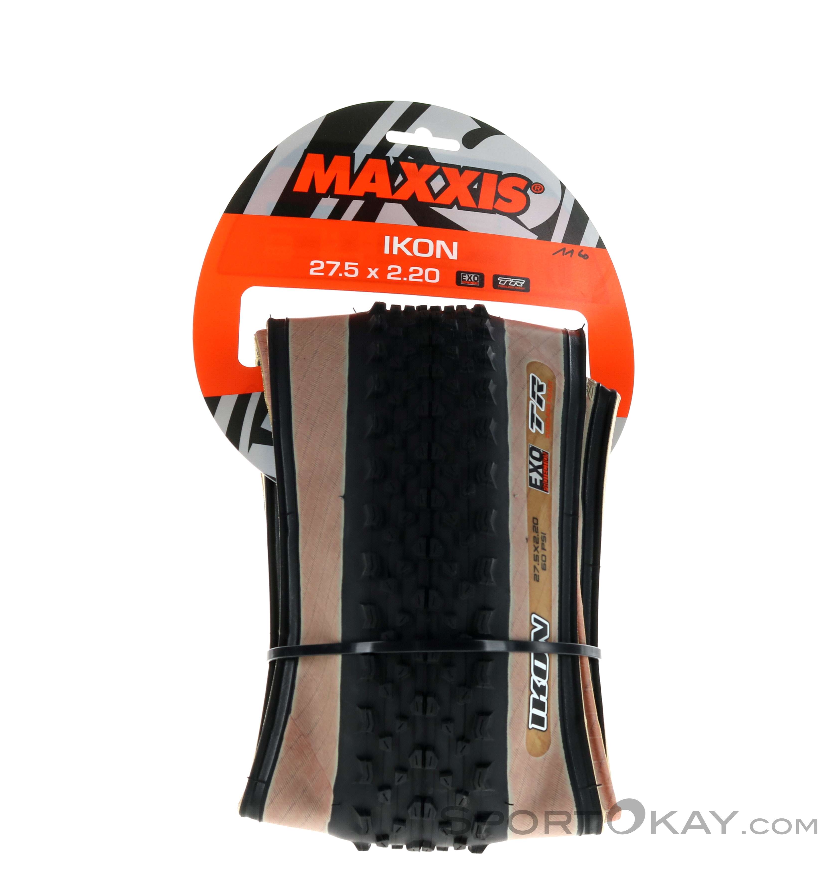 Maxxis Ikon Skinwall 27,5, Dual, TR EXO Tire Tire Tube