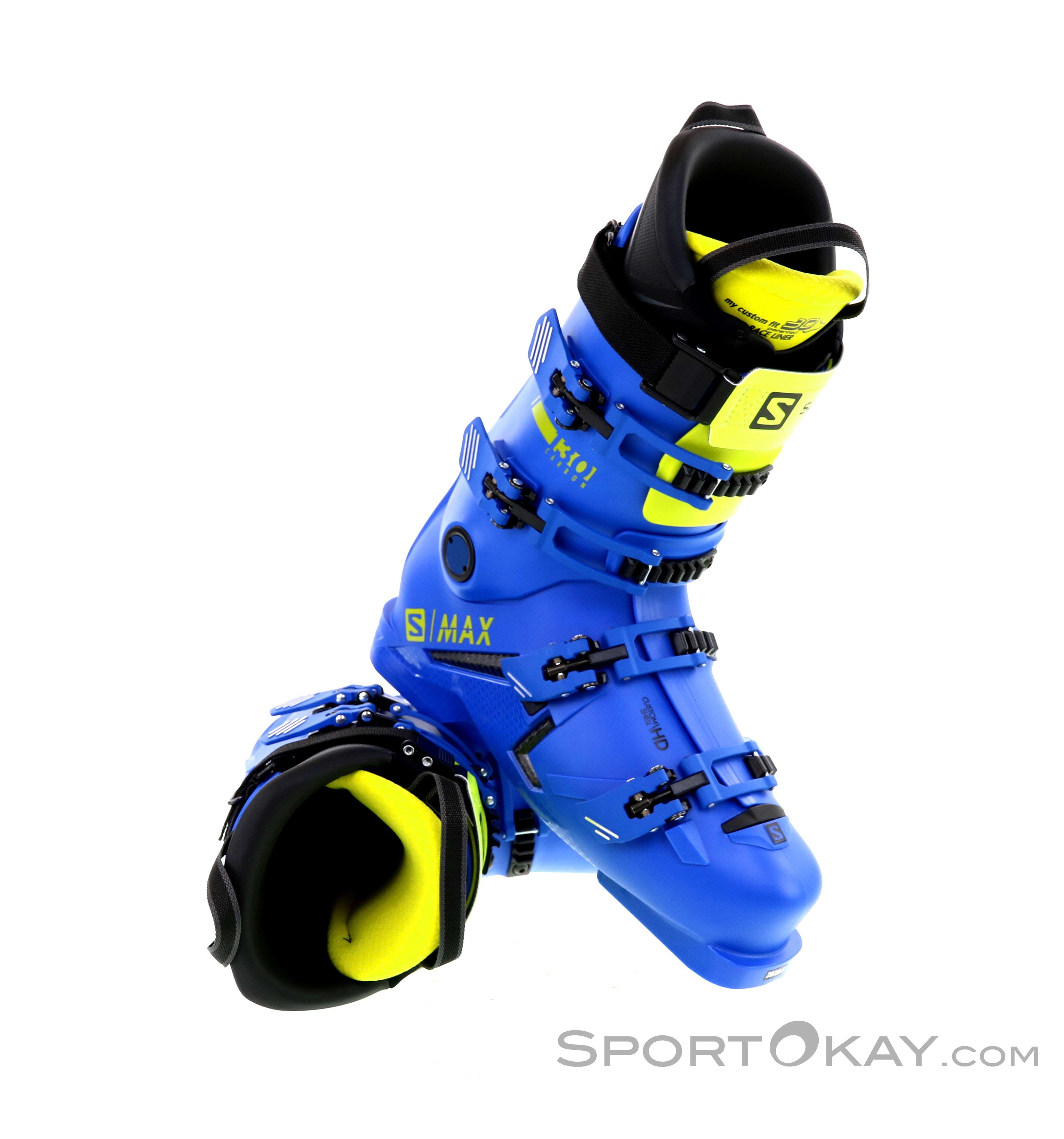 スキー SALMON S/MAX 130 Carbon 25.0-25.5cm 98mm Salomon S/Max 130 Carbon Mens Ski Boots - Alpine Ski Boots - Ski