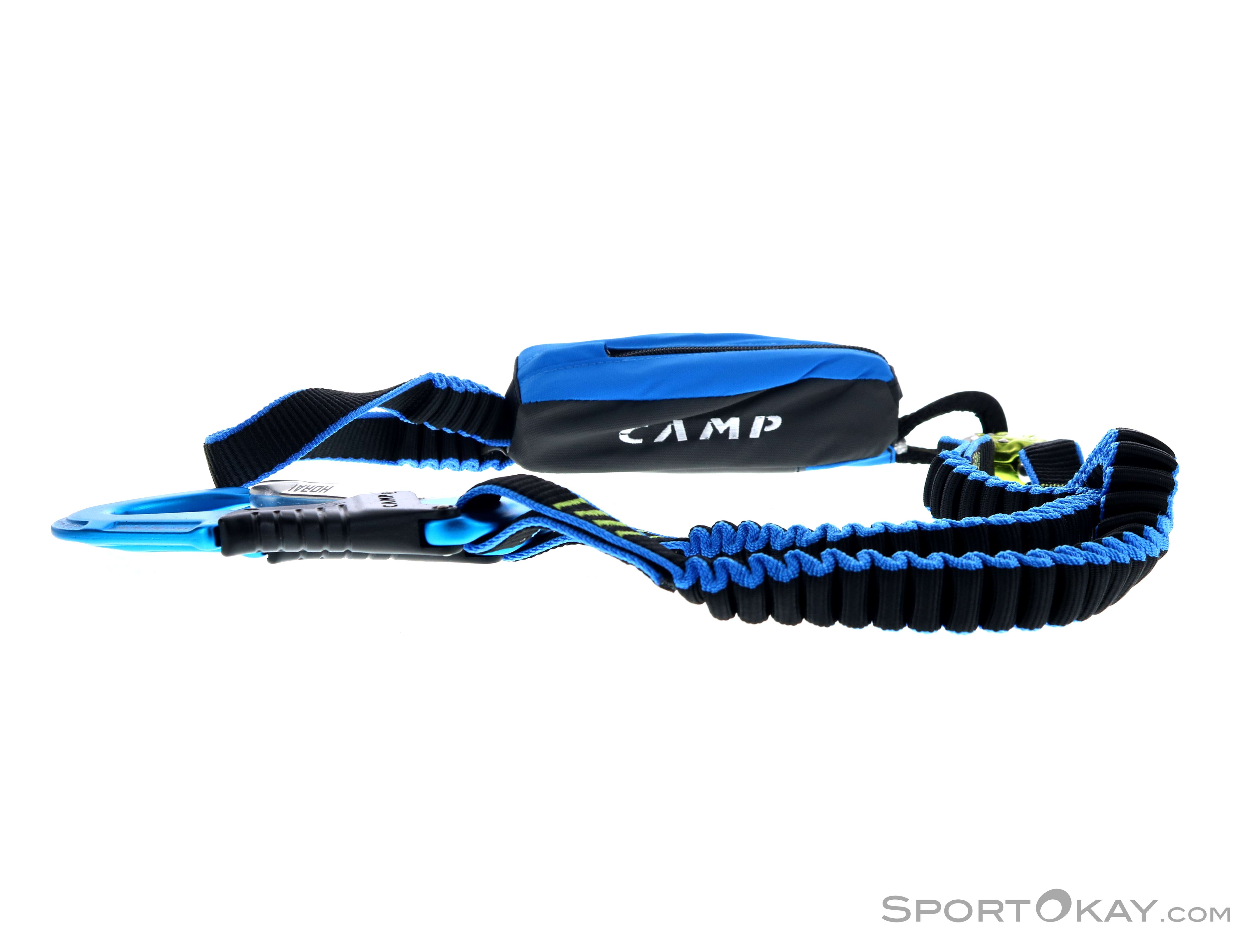 C.A.M.P. Set Ferrata Kinetic Rewind PRO - Assorbitore Energia E Moschettoni Echo Per Arrampicata