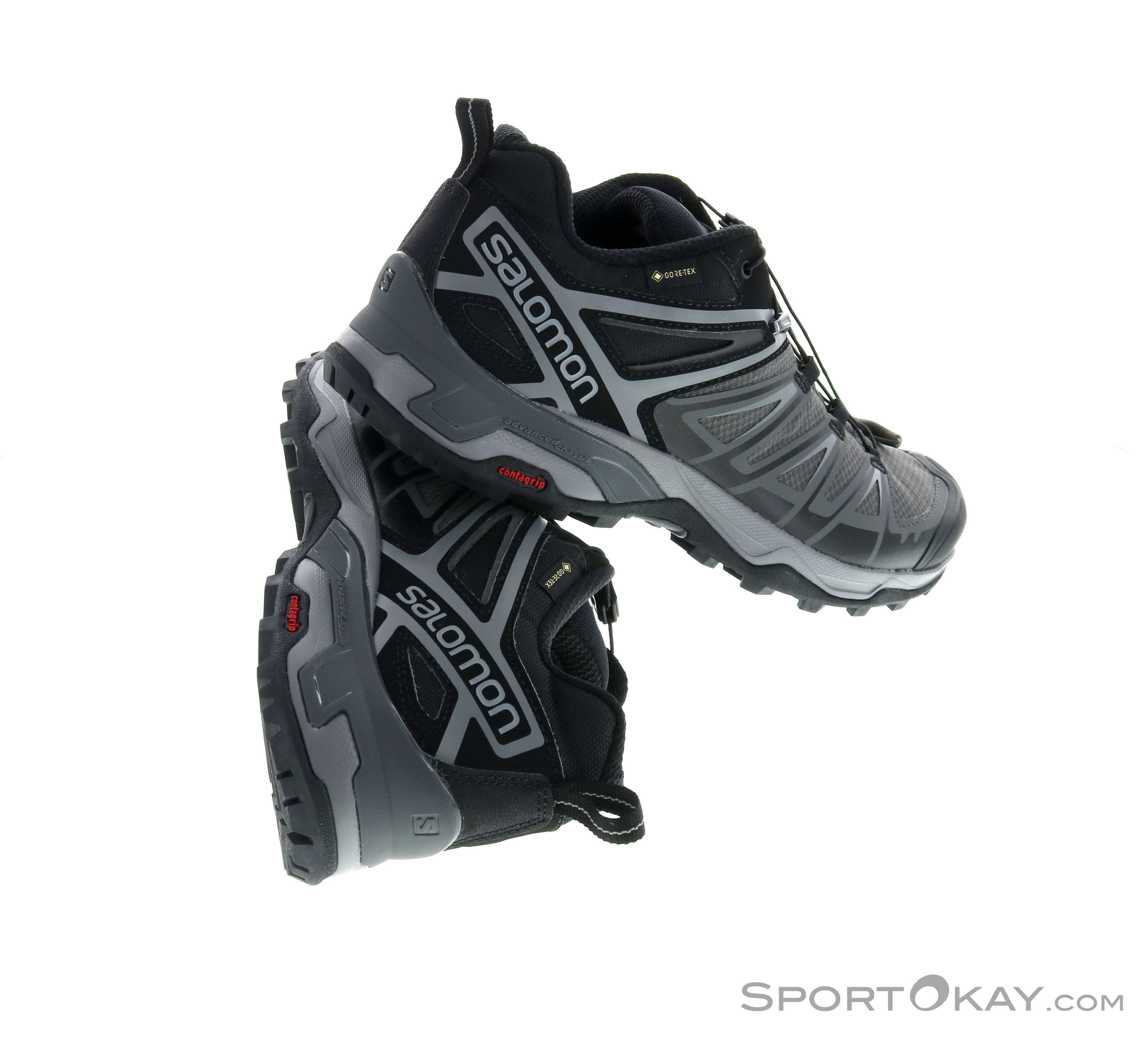 Salomon Hiking Shoes Mens Size 9 X Ultra 3 GTX Gray Gore-Tex Contrgrip 398672 Salomon X Ultra 3 GTX Gray for sale | eBay main image 4