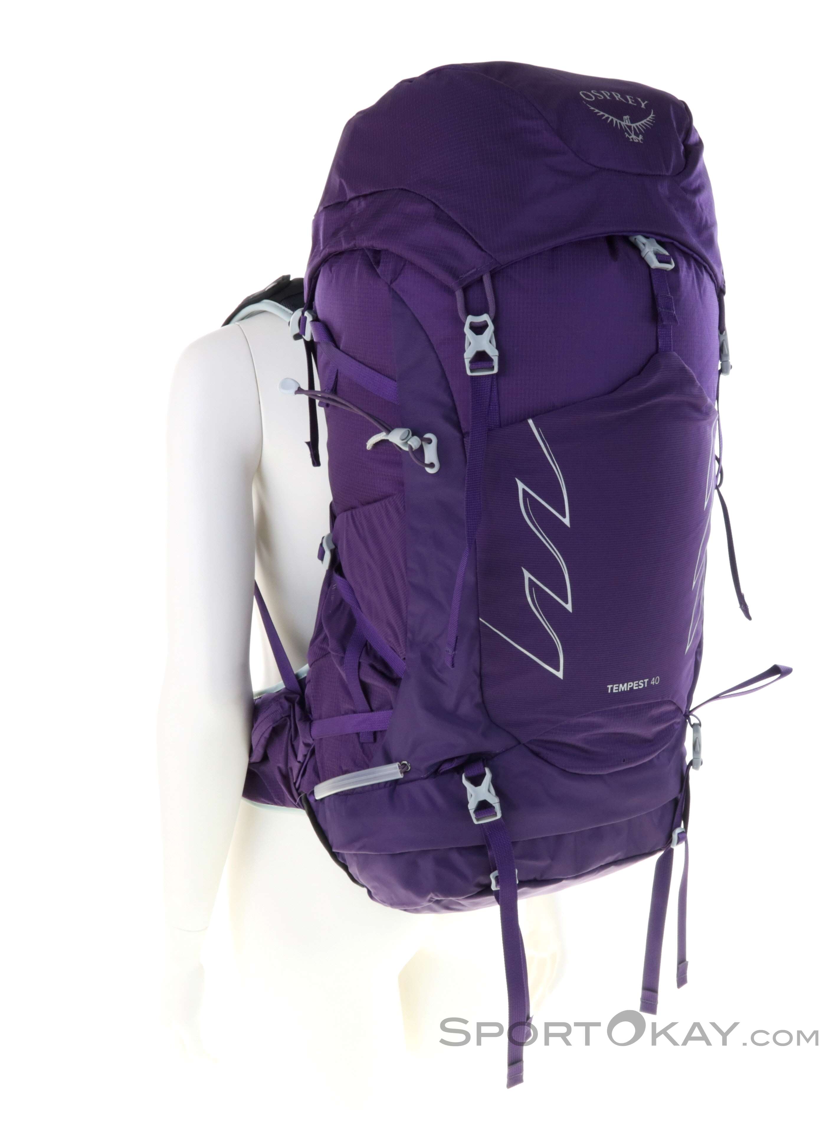 未使用品★OSPREY TEMPEST 40 パープルリュック　ザック OUTLET】テンペスト40 (バイオラックパープル M/L)(M/L バイオ