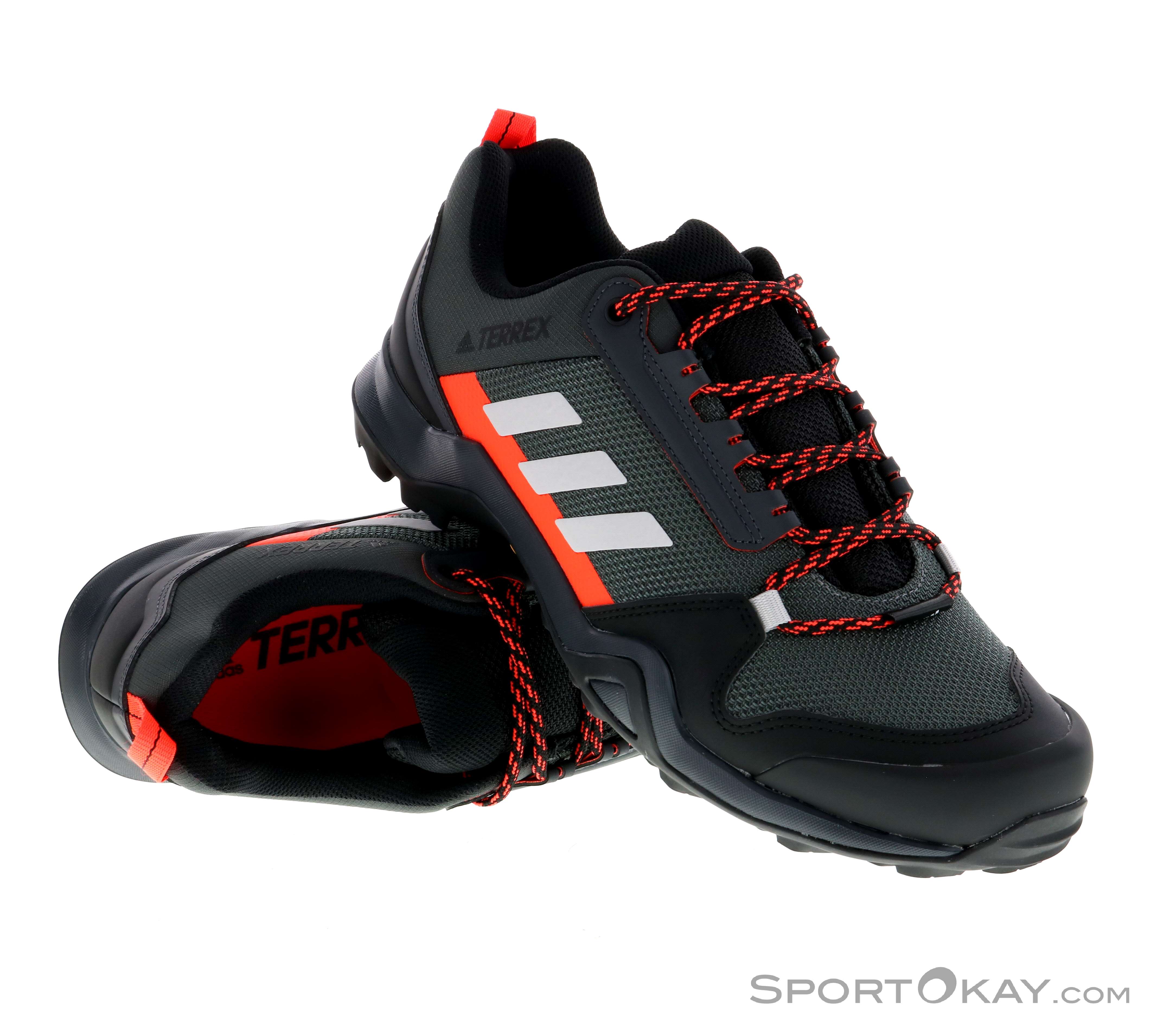 adidas Terrex AX3 Mens Hiking Boots Hiking Boots Shoes Poles