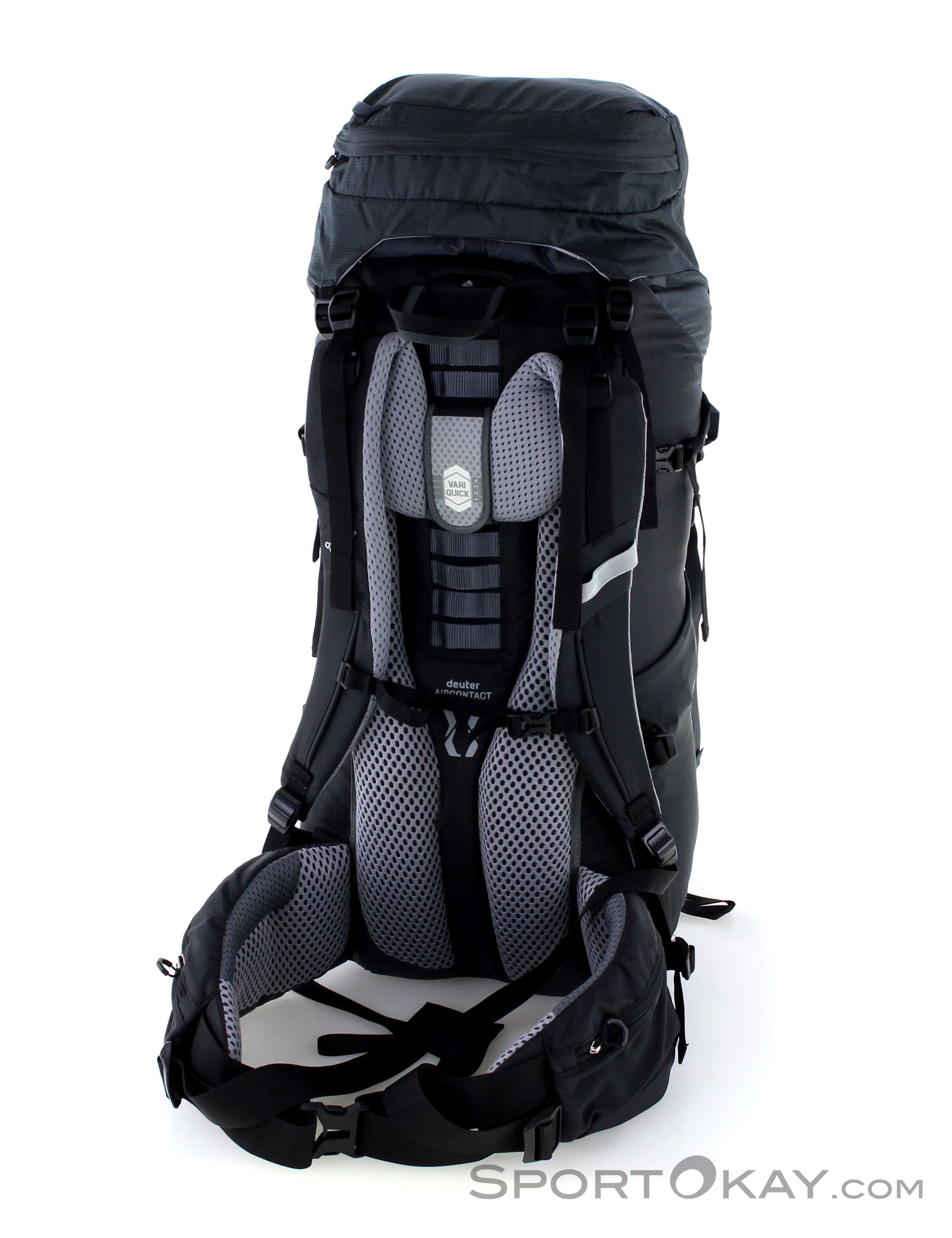 deuter aircontact lite 60 10l sl backpack graphite-black Women's Core 60+10L Hiking liter capacity Backpack Deuter AIRCONTACT 60 +