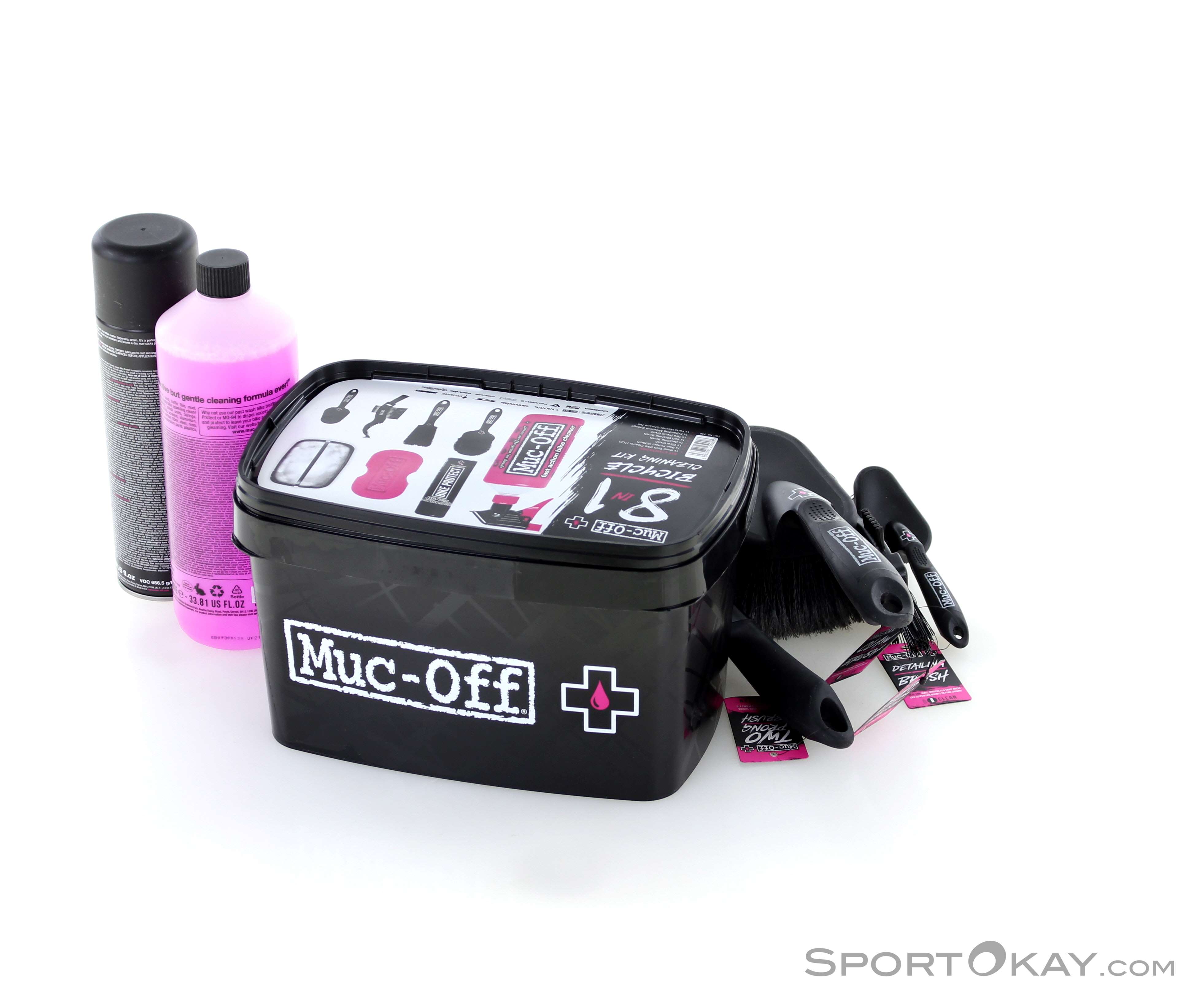 Kit Nettoyant Muc-Off 250 Ml + 32 Ml – Spray Et Flacon Pour Vélo Ou Moto