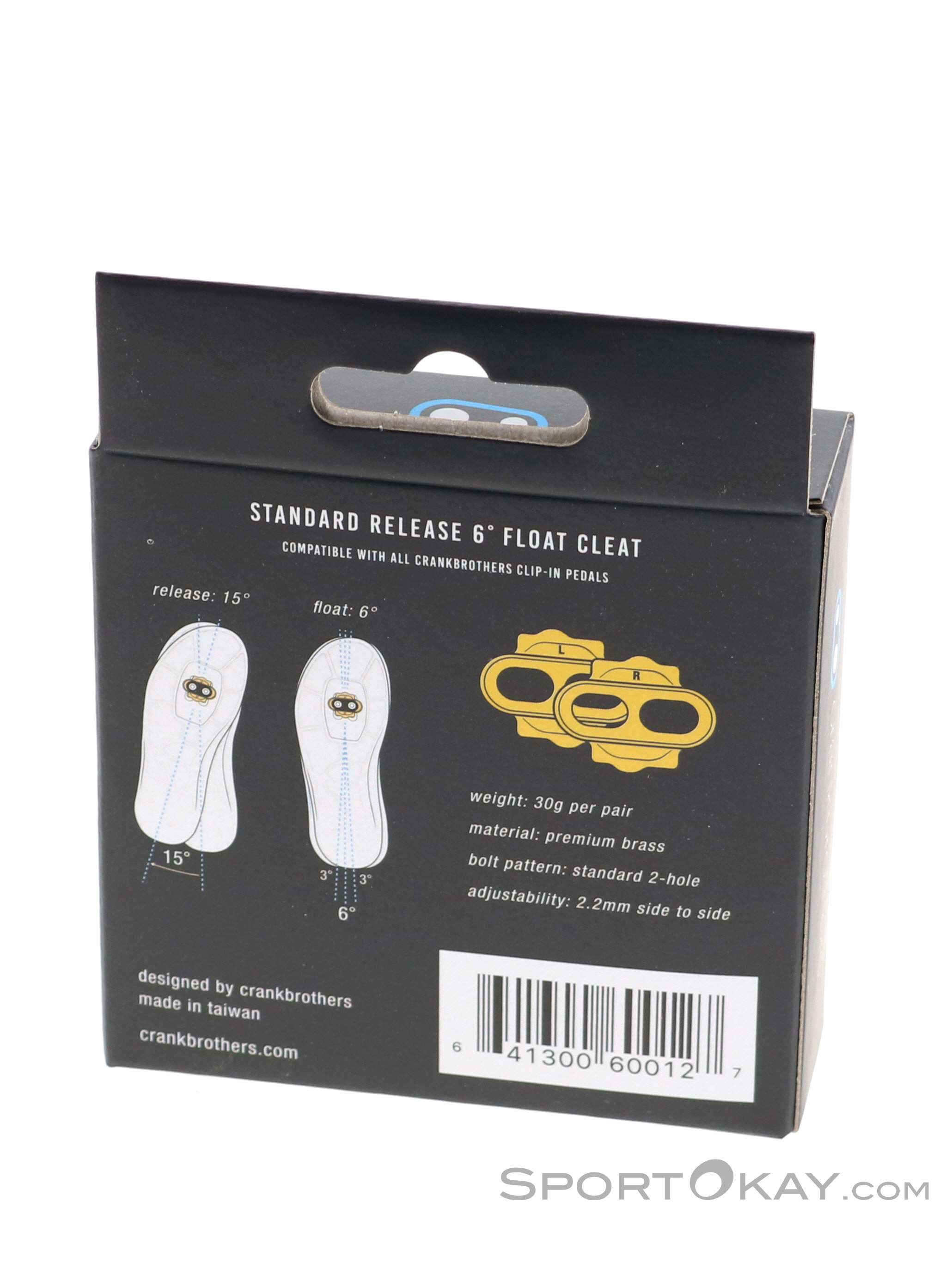 Tacchetti Crankbrothers Standard Premium - 6° Galleggiamento, Rilascio 15°